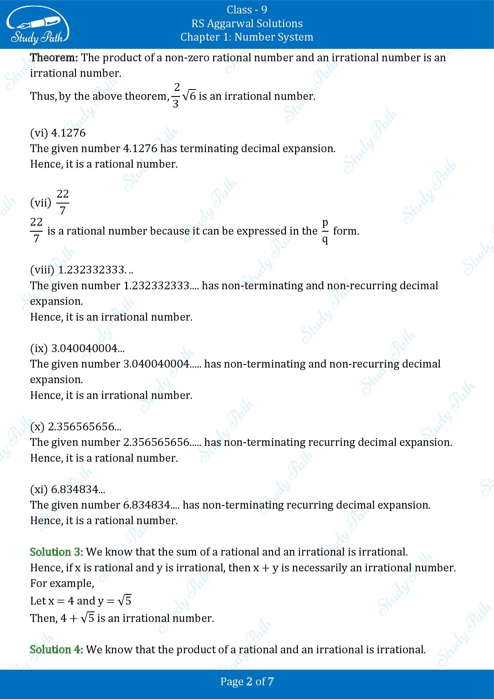 RS Aggarwal Solutions Class 9 Chapter 1 Number System Exercise 1C 00002