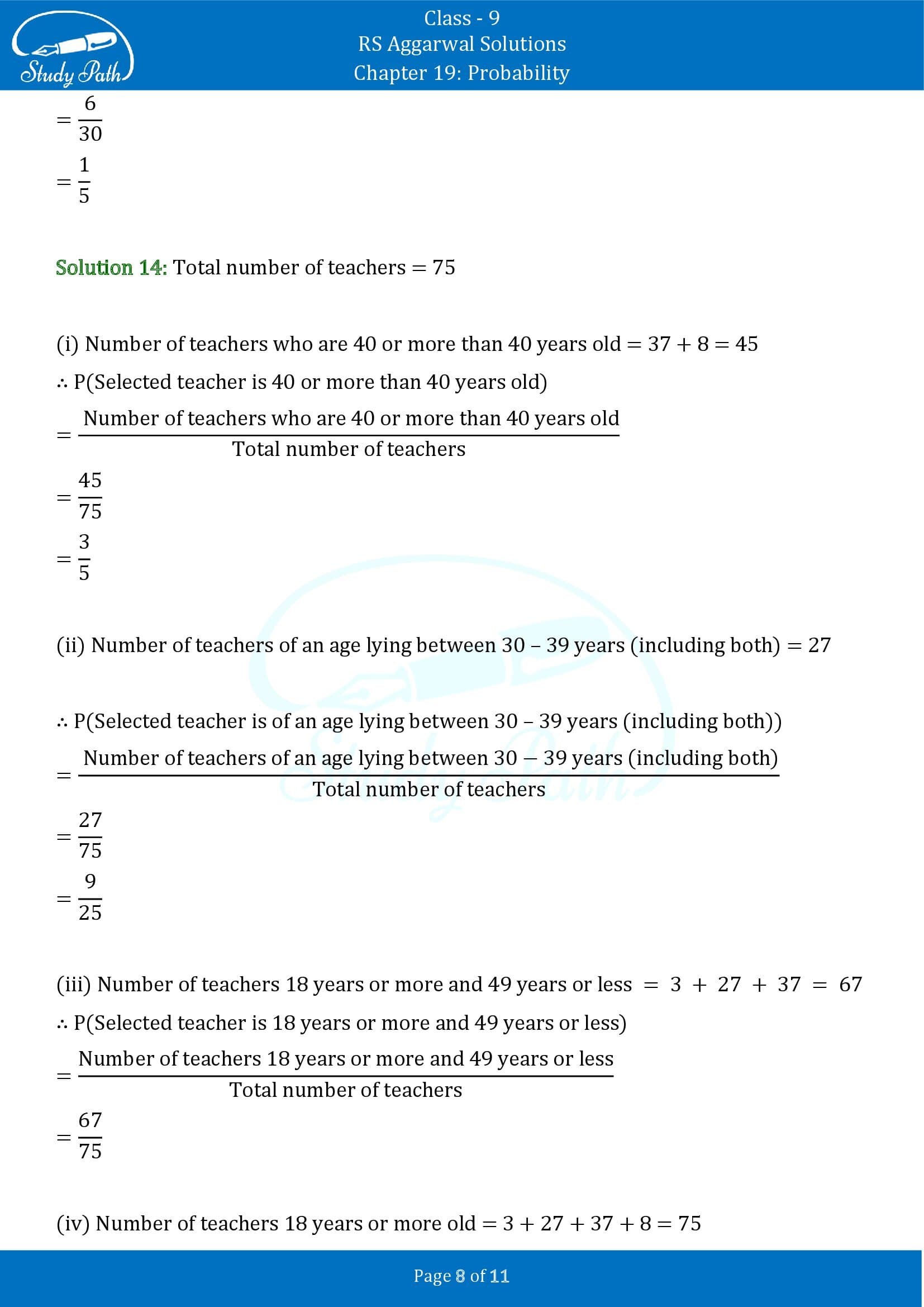 RS Aggarwal Solutions Class 9 Chapter 19 Probability Exercise 19 00008