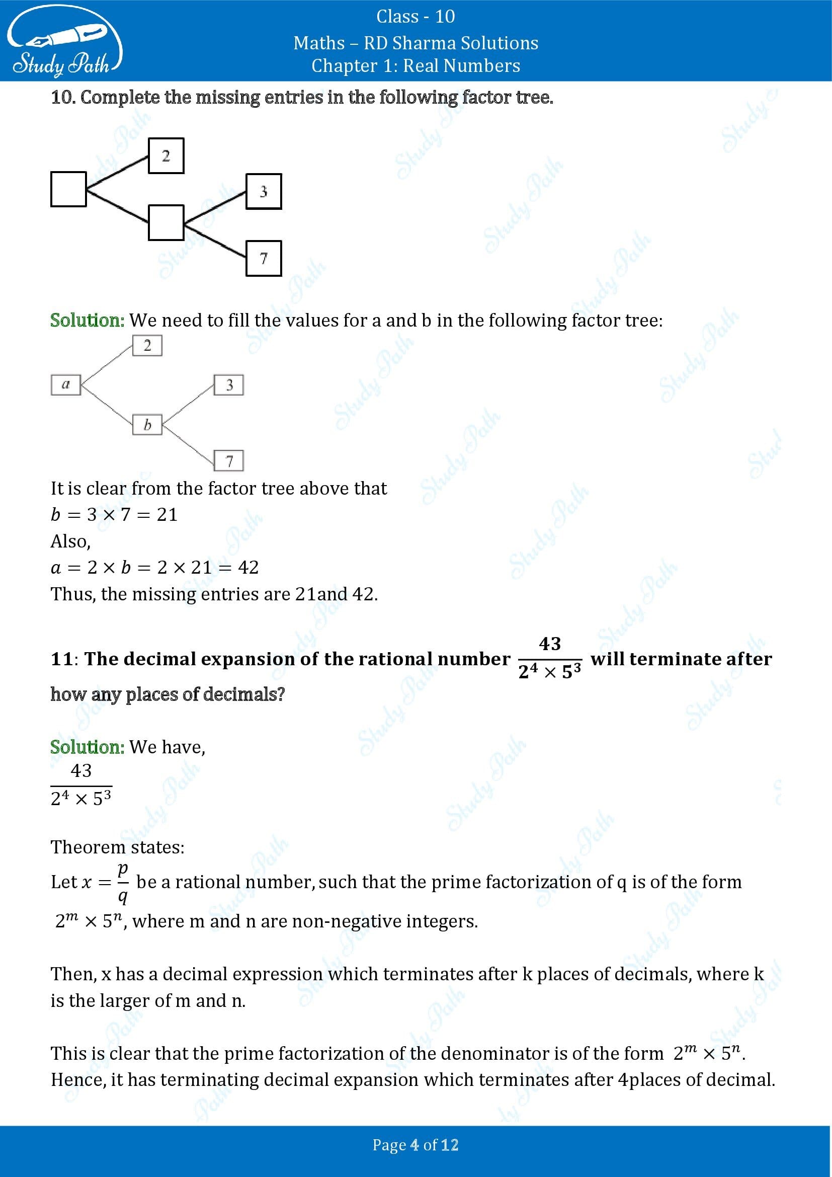 RD Sharma Solutions Class 10 Chapter 1 Real Numbers Very Short Answer Type Questions VSAQs 00004