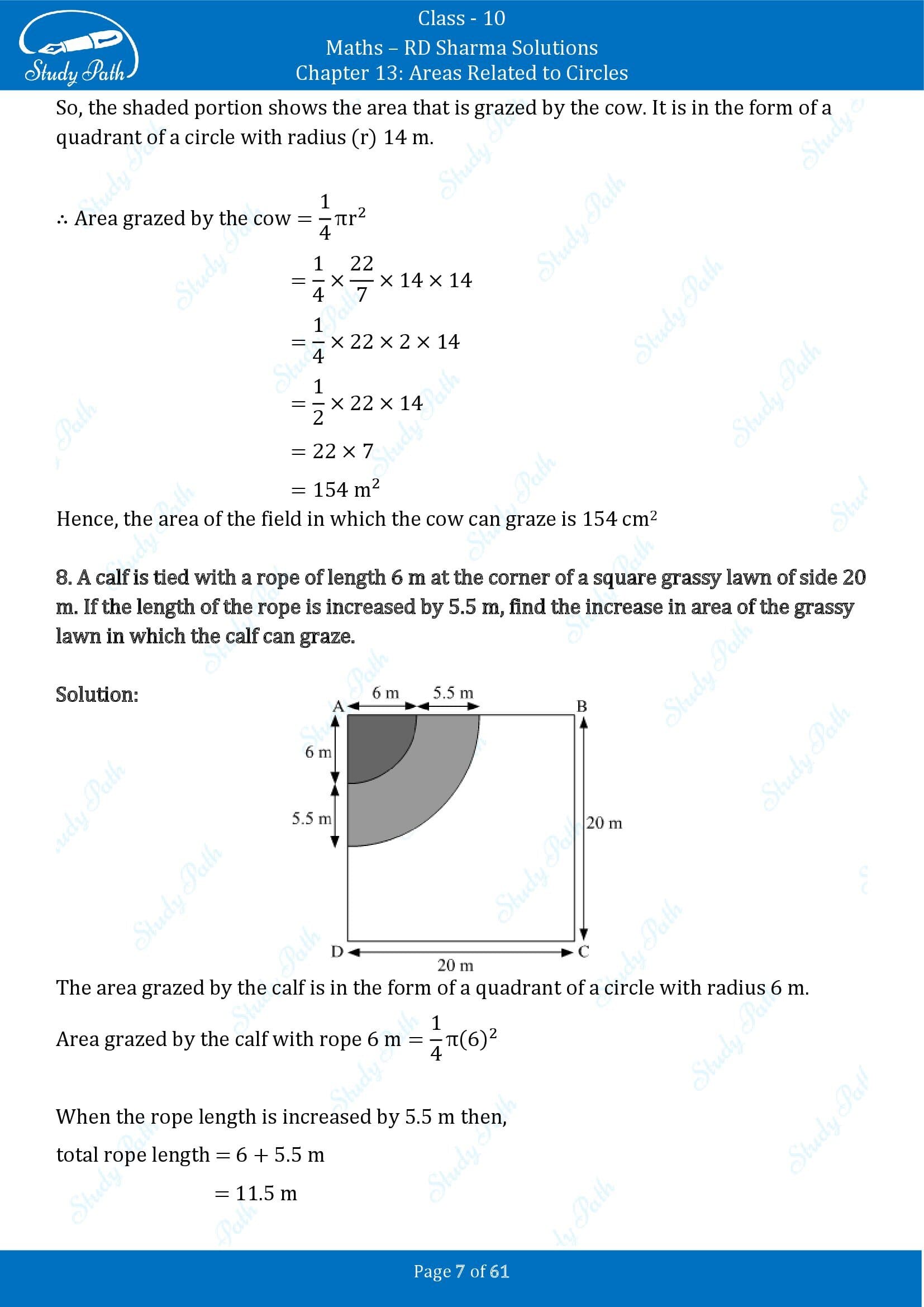 RD Sharma Solutions Class 10 Chapter 13 Areas Related to Circles Exercise 13.4 00007