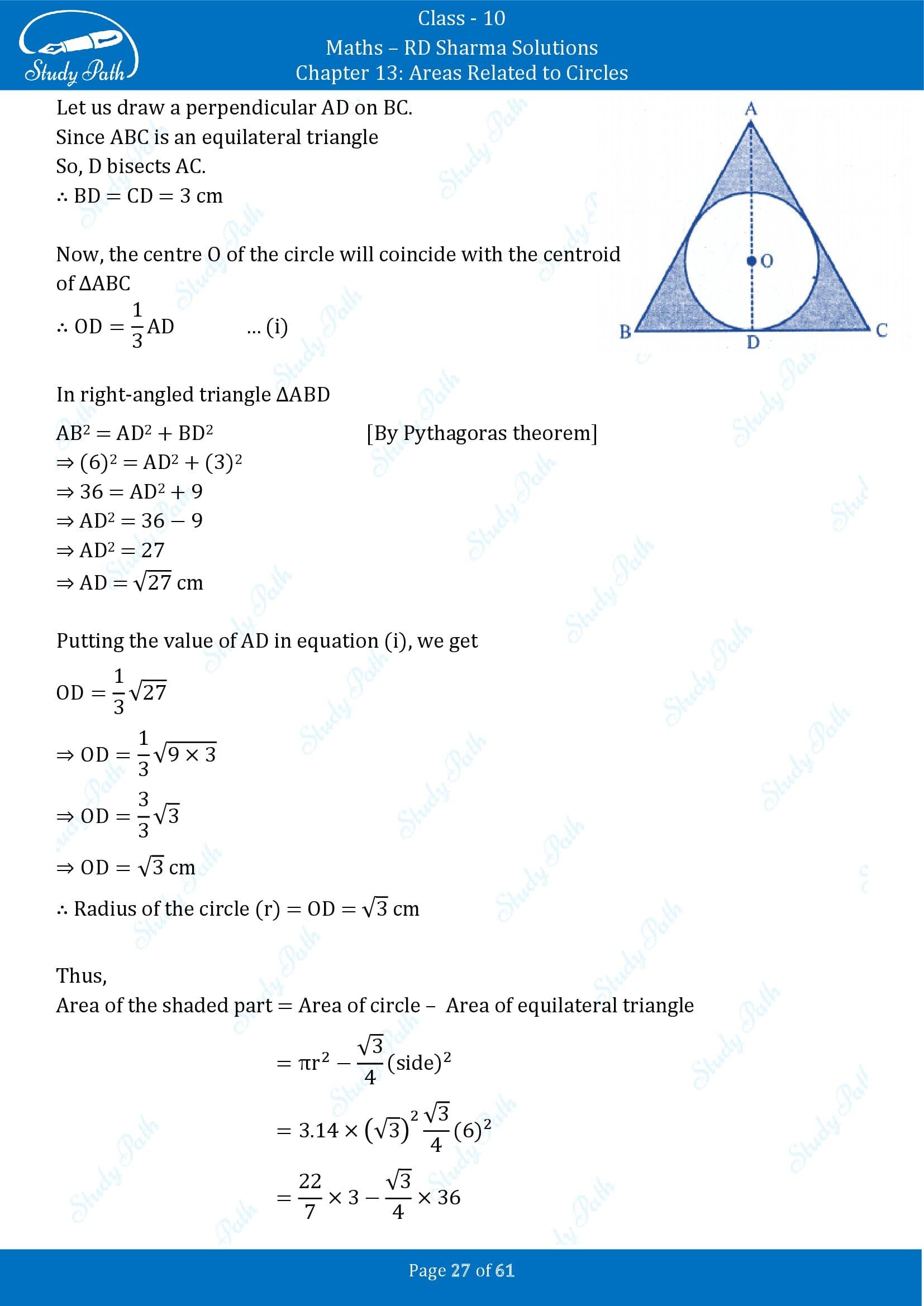 RD Sharma Solutions Class 10 Chapter 13 Areas Related to Circles Exercise 13.4 00027