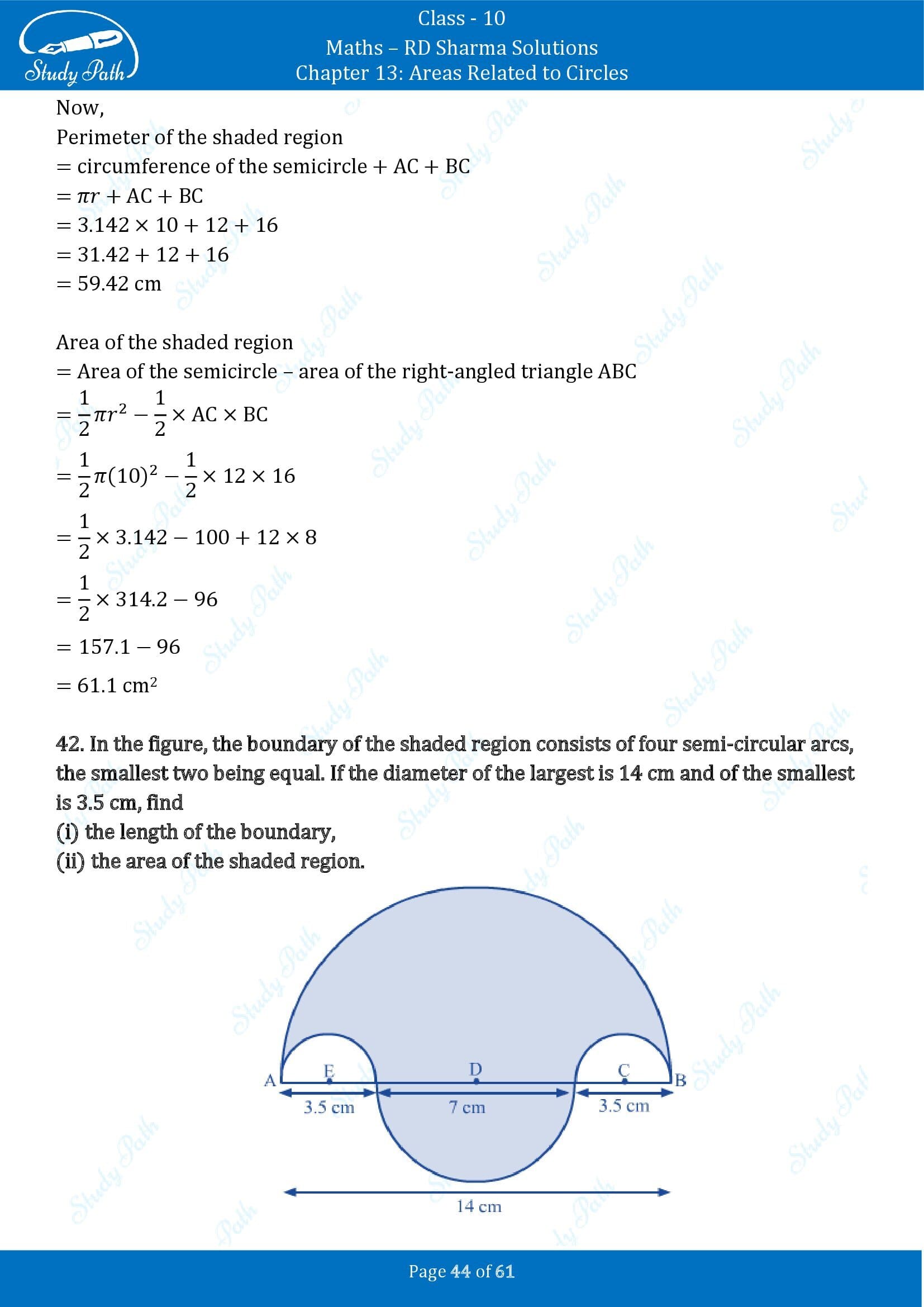 RD Sharma Solutions Class 10 Chapter 13 Areas Related to Circles Exercise 13.4 00044