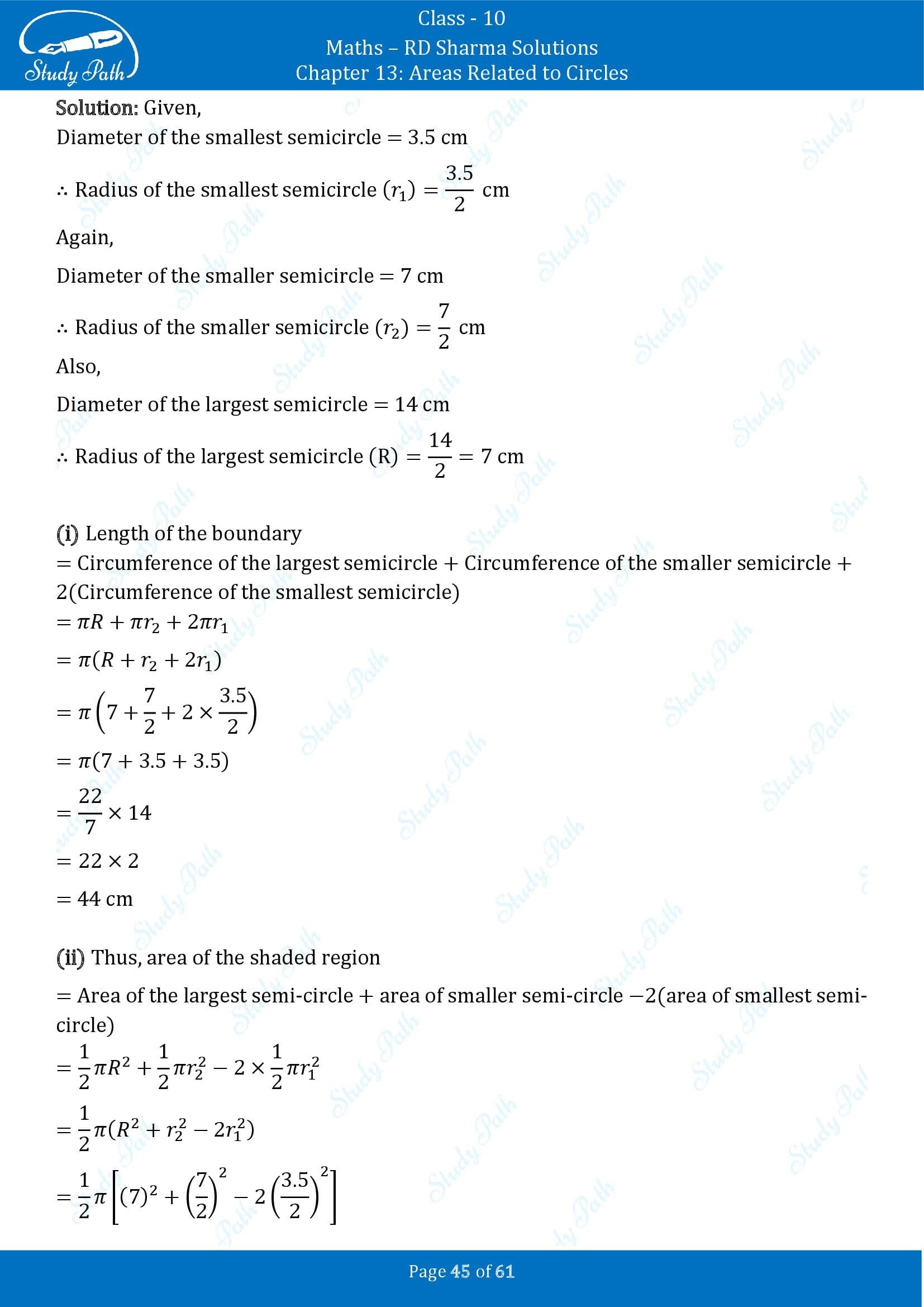 RD Sharma Solutions Class 10 Chapter 13 Areas Related to Circles Exercise 13.4 00045