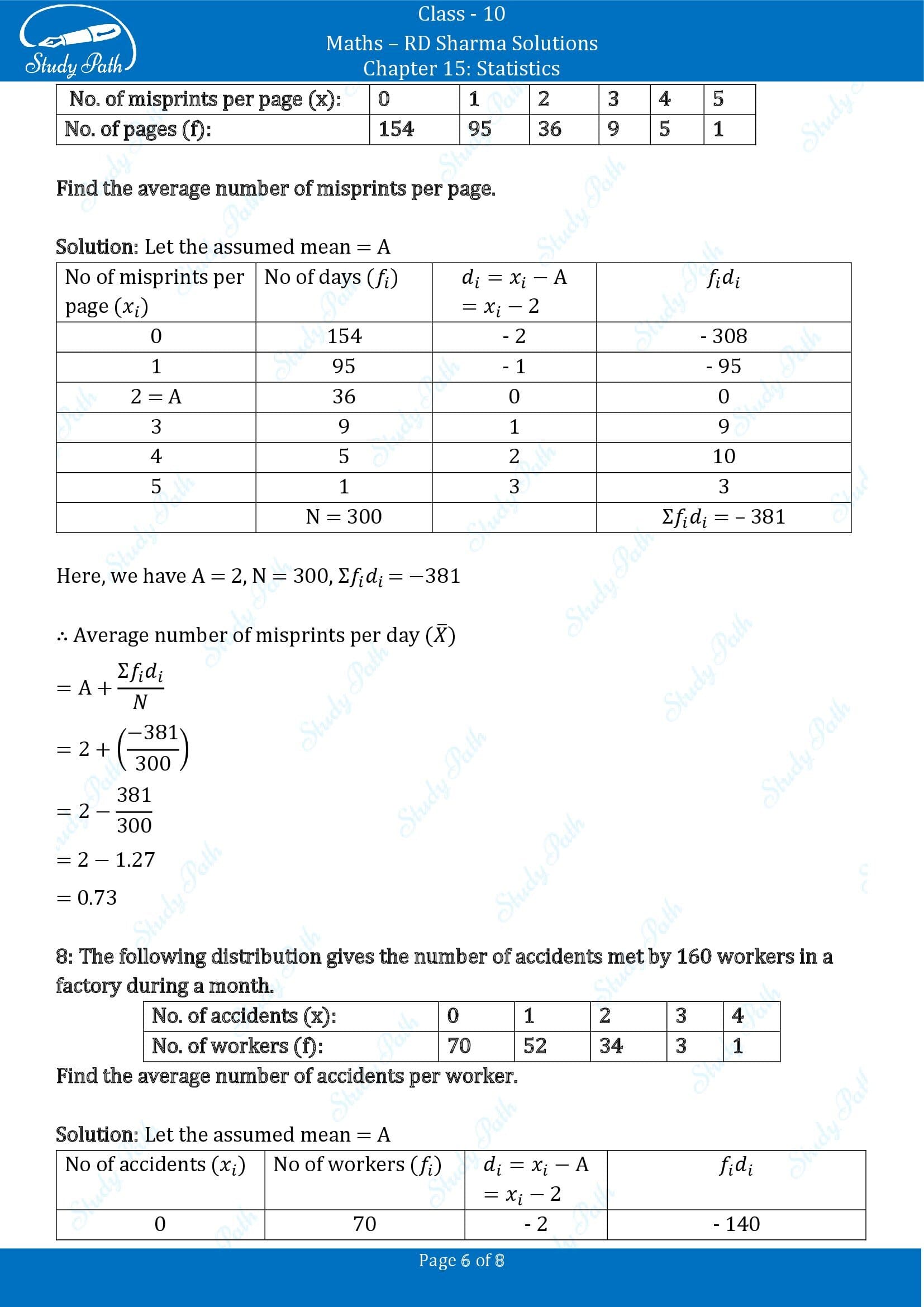 RD Sharma Solutions Class 10 Chapter 15 Statistics Exercise 15.2 00006