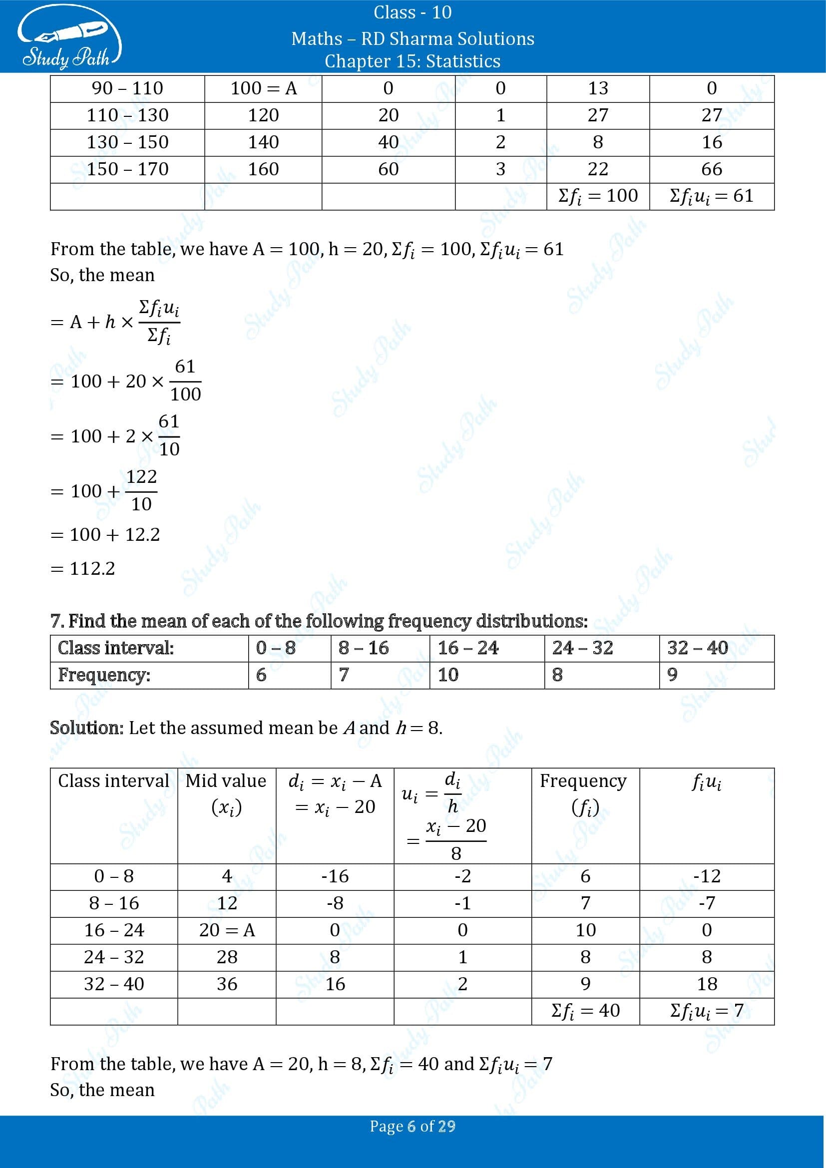 RD Sharma Solutions Class 10 Chapter 15 Statistics Exercise 15.3 0006