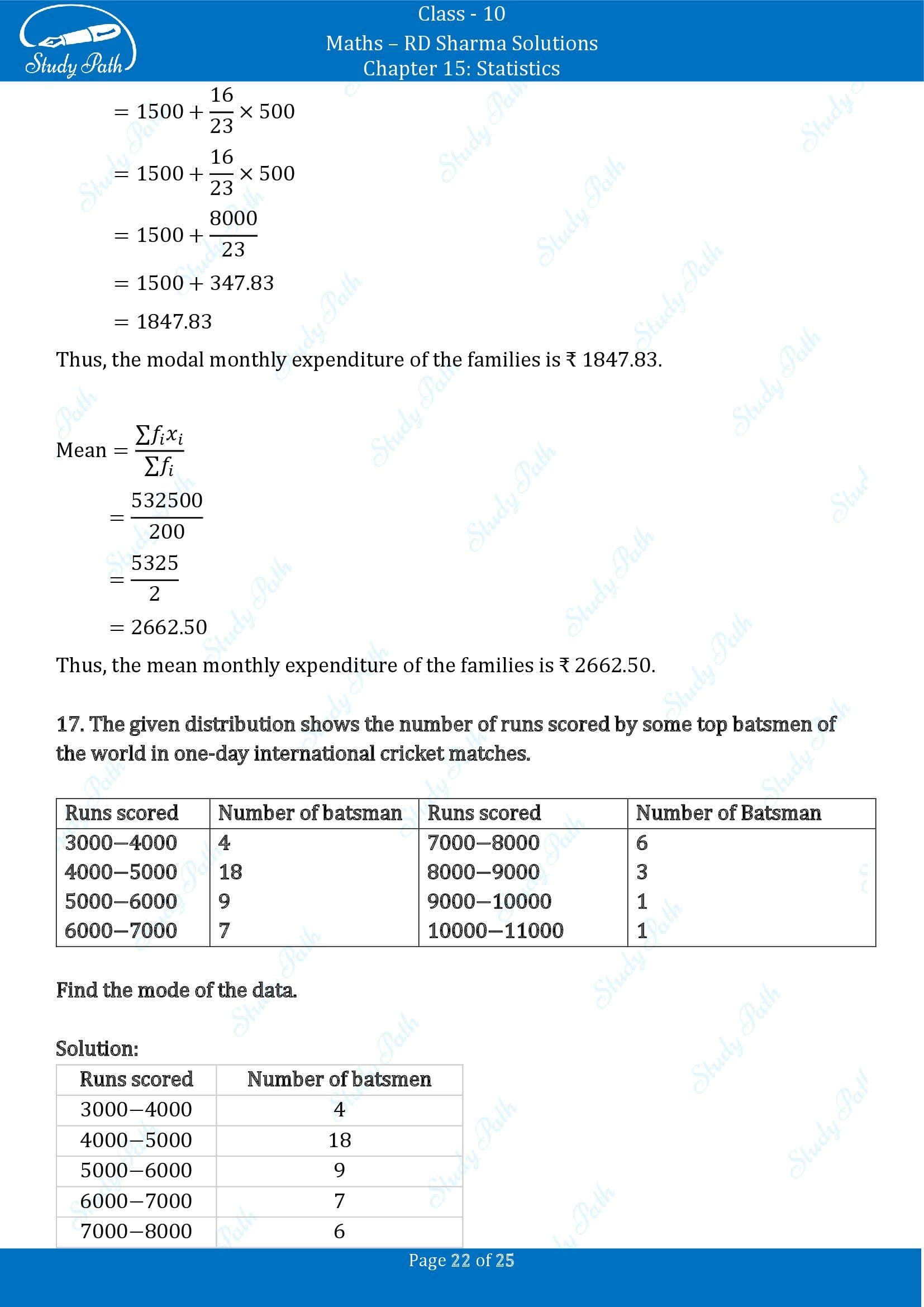 RD Sharma Solutions Class 10 Chapter 15 Statistics Exercise 15.5 00022