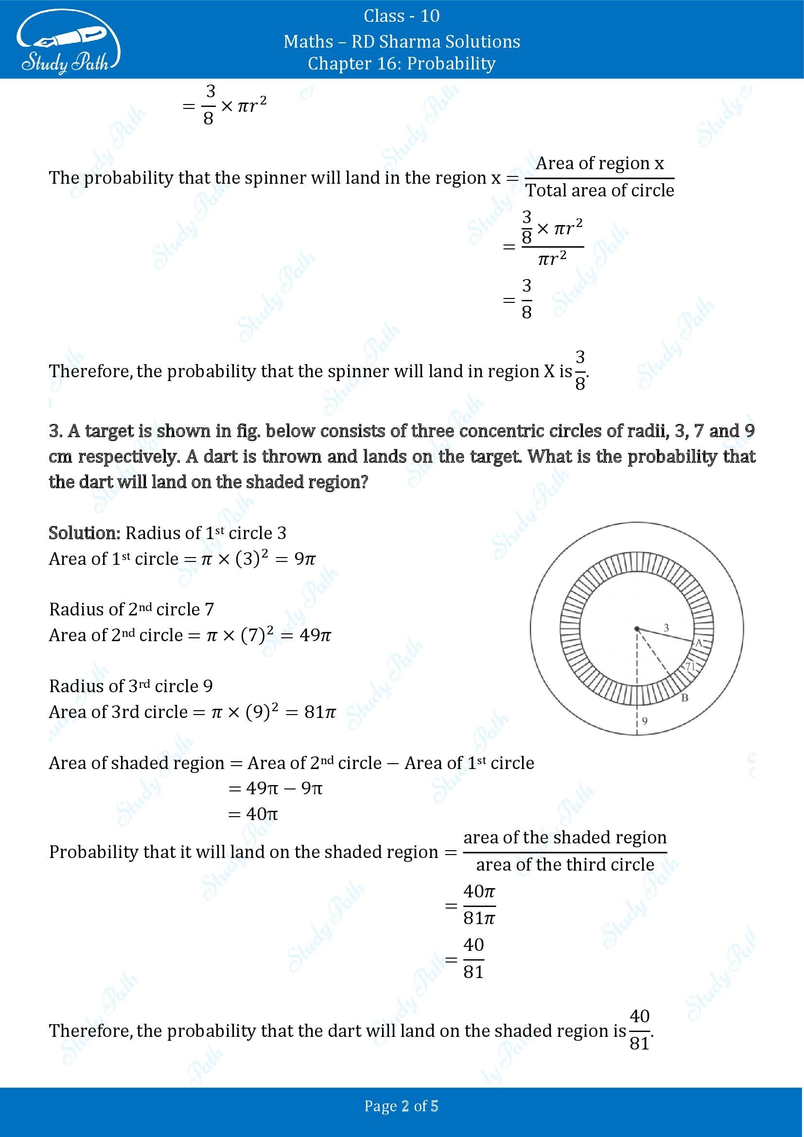 RD Sharma Solutions Class 10 Chapter 16 Probability Exercise 16.2 00002