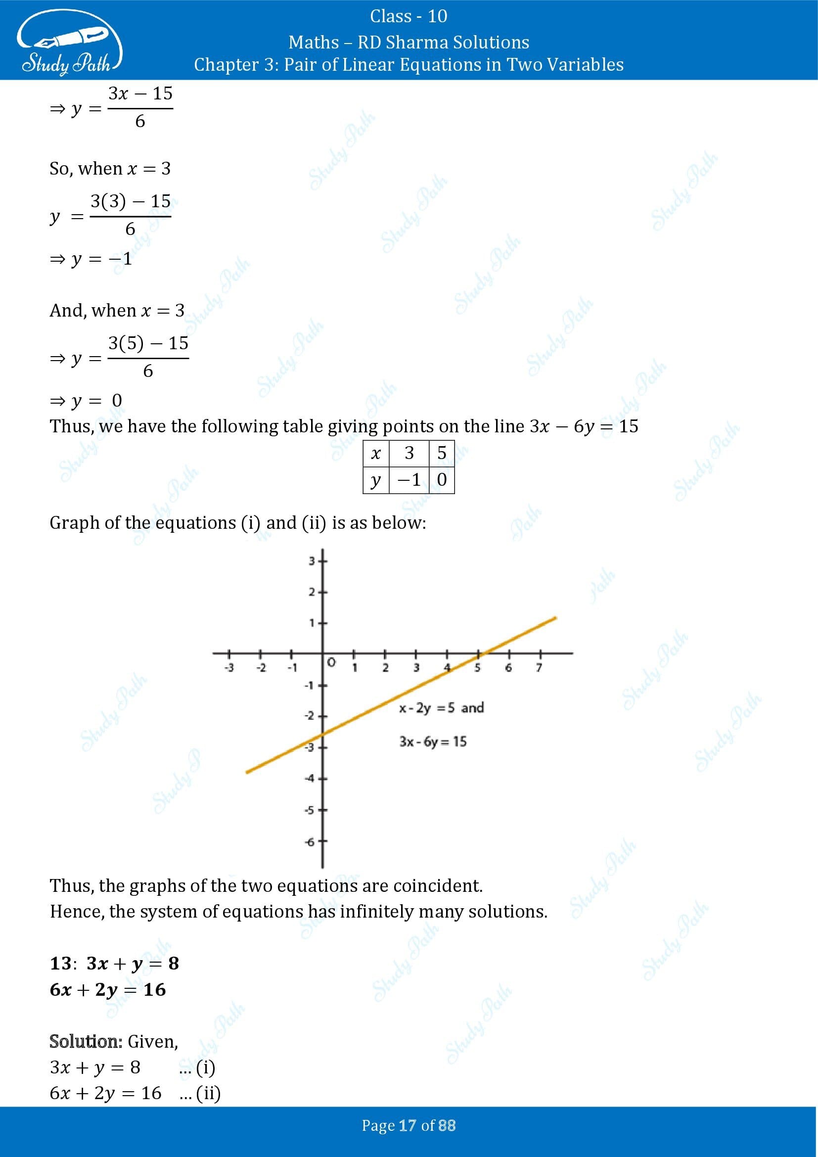 RD Sharma Solutions Class 10 Chapter 3 Pair of Linear Equations in Two Variables Exercise 3.2 00017