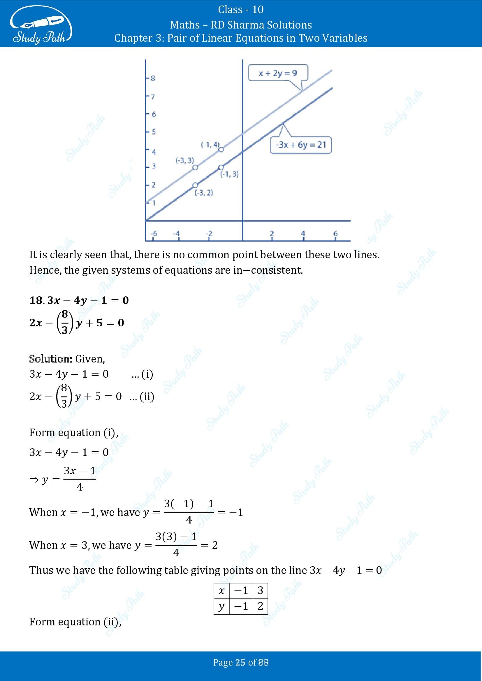 RD Sharma Solutions Class 10 Chapter 3 Pair of Linear Equations in Two Variables Exercise 3.2 00025