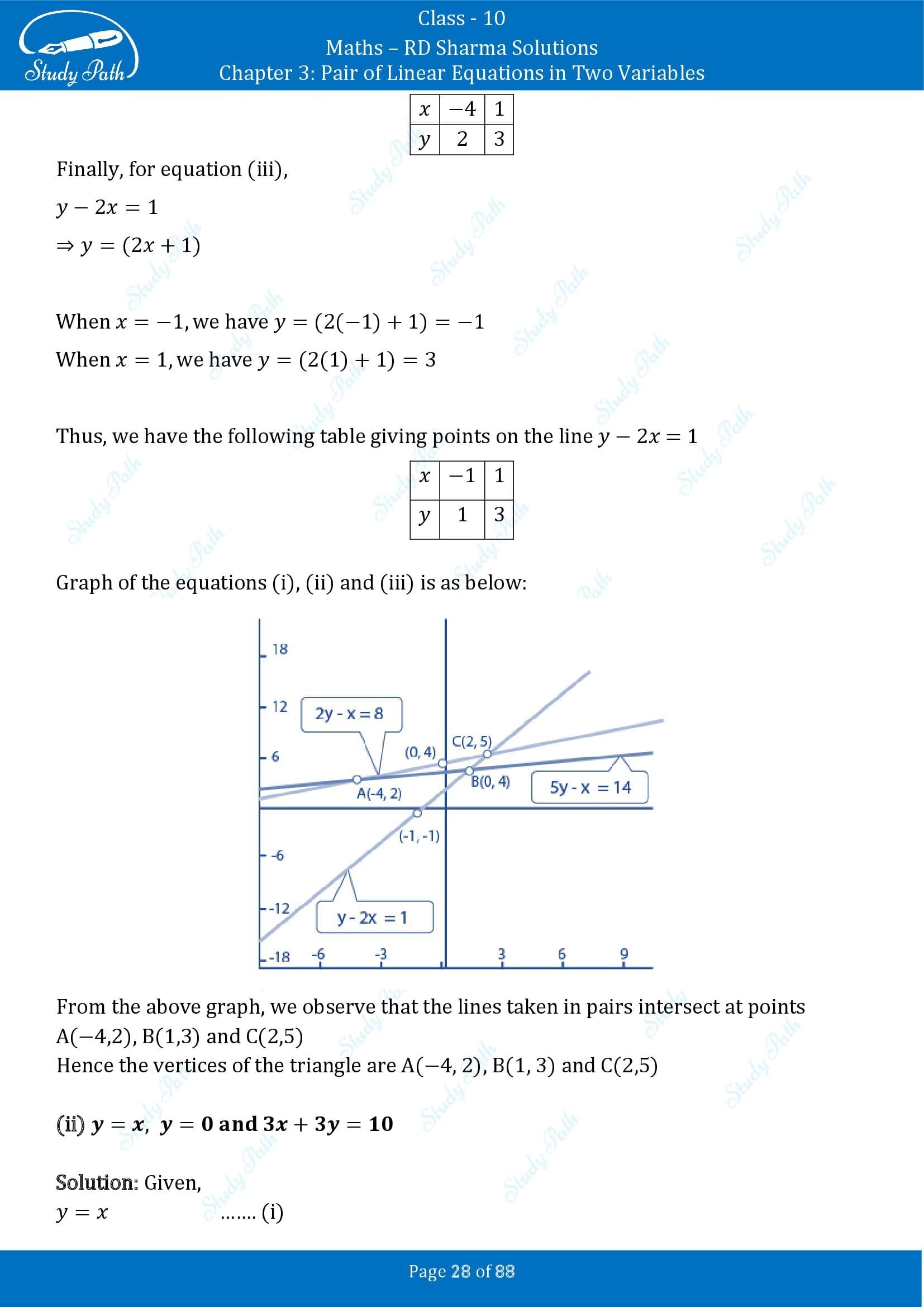 RD Sharma Solutions Class 10 Chapter 3 Pair of Linear Equations in Two Variables Exercise 3.2 00028