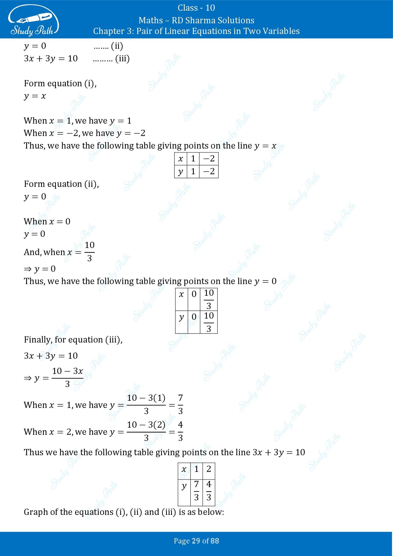 RD Sharma Solutions Class 10 Chapter 3 Pair of Linear Equations in Two Variables Exercise 3.2 00029