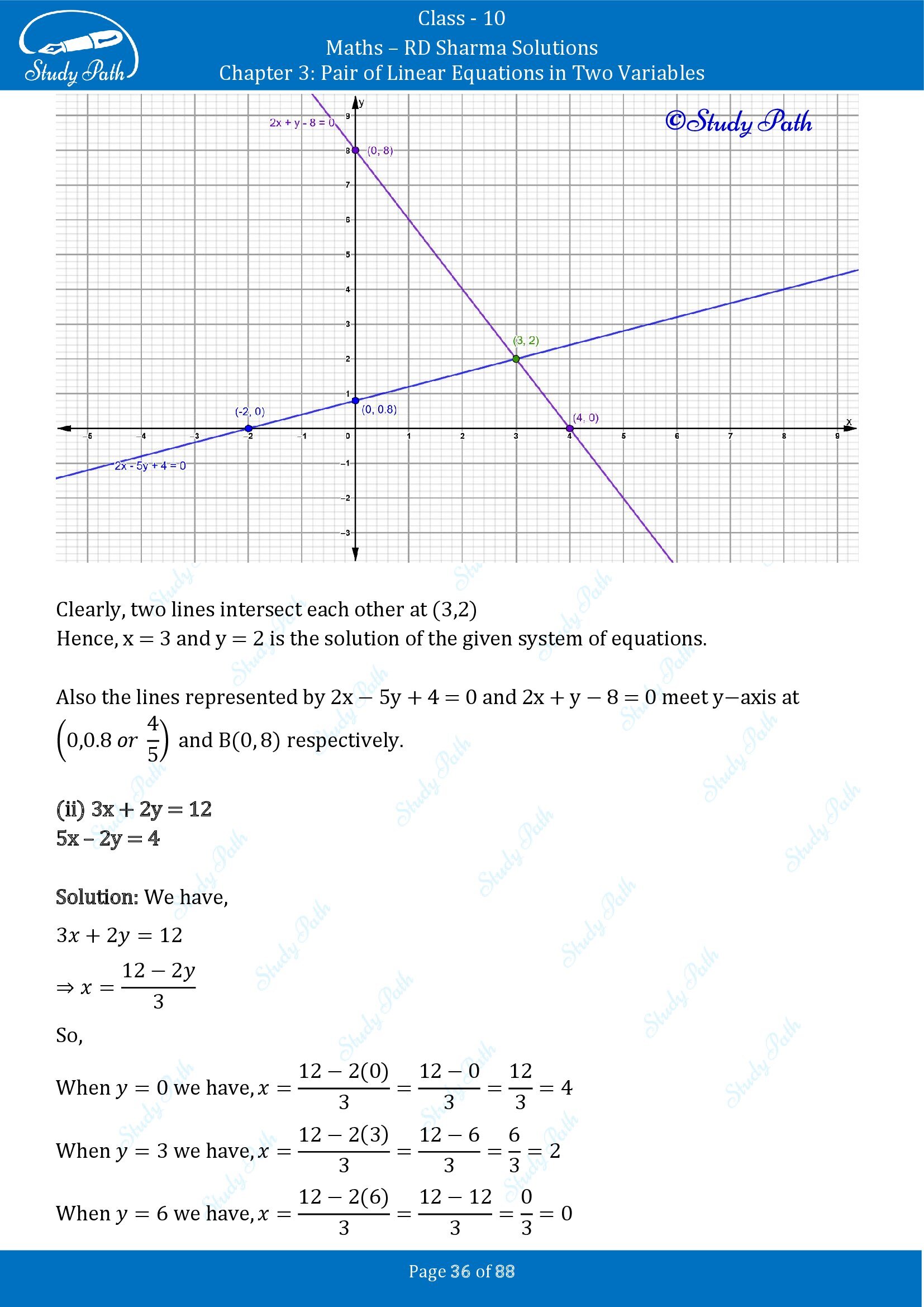 RD Sharma Solutions Class 10 Chapter 3 Pair of Linear Equations in Two Variables Exercise 3.2 00036