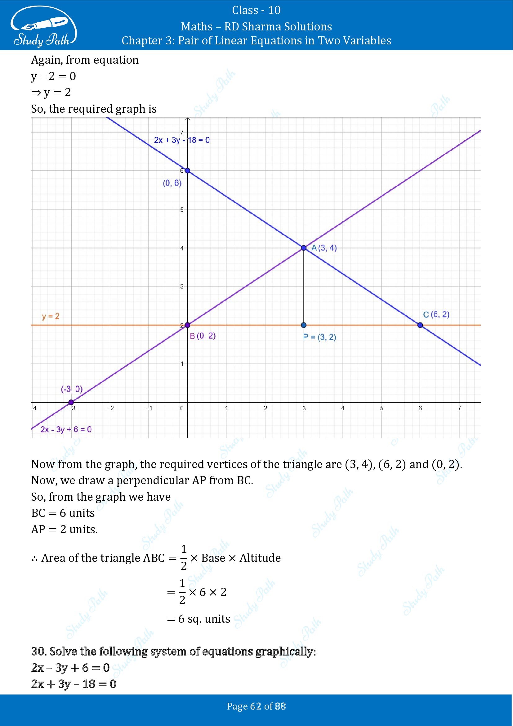 RD Sharma Solutions Class 10 Chapter 3 Pair of Linear Equations in Two Variables Exercise 3.2 00062
