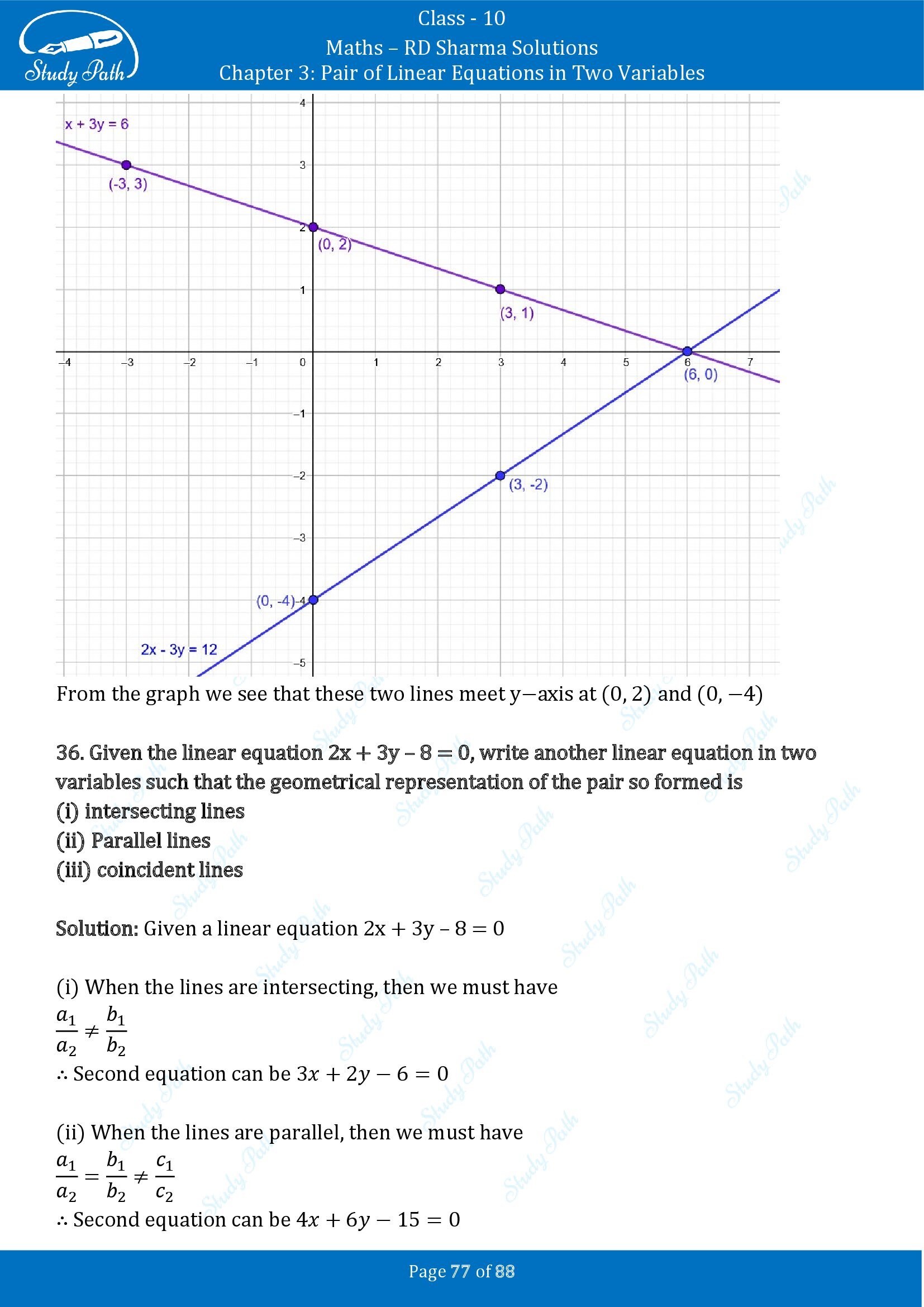 RD Sharma Solutions Class 10 Chapter 3 Pair of Linear Equations in Two Variables Exercise 3.2 00077