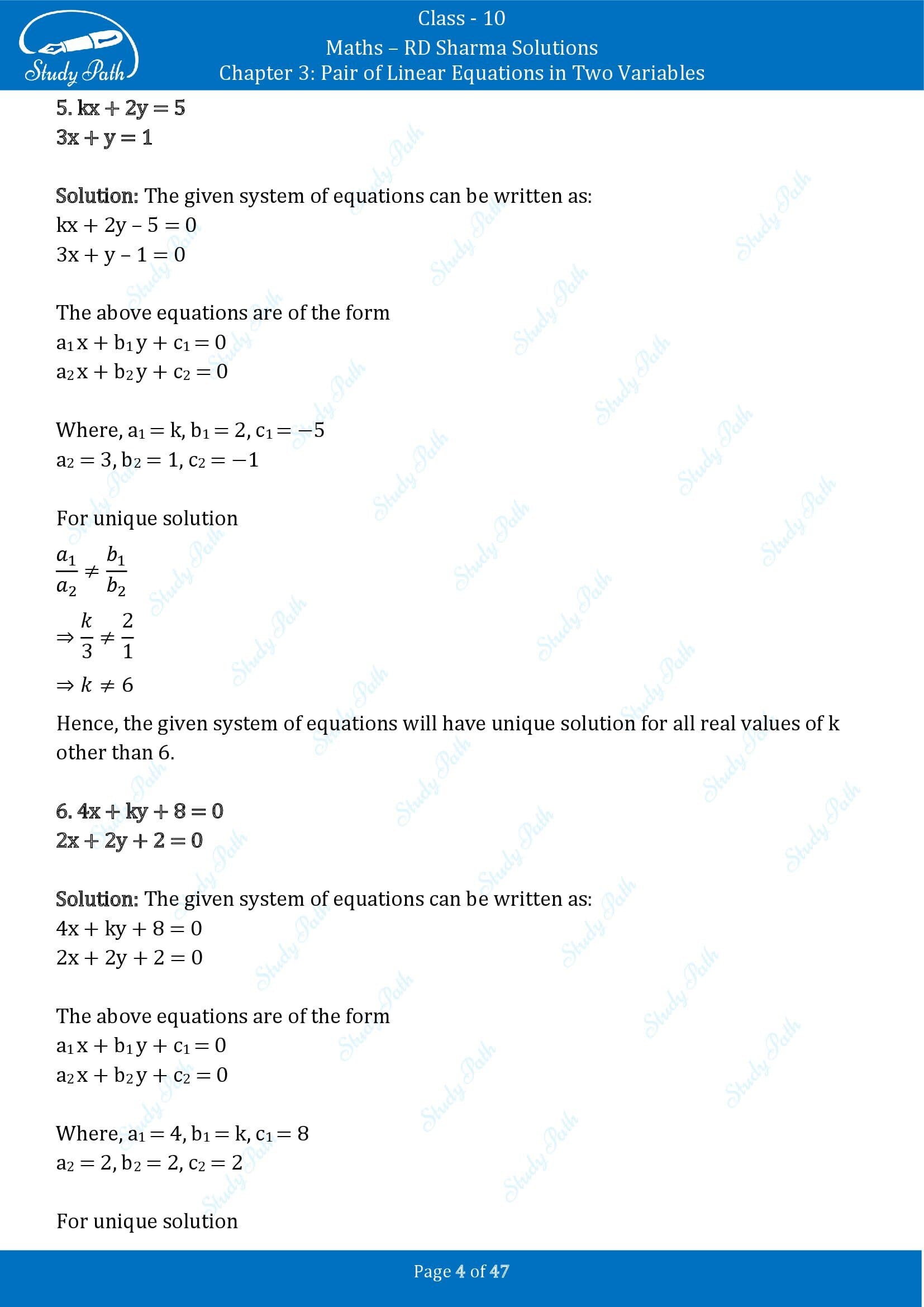 RD Sharma Solutions Class 10 Chapter 3 Pair of Linear Equations in Two Variables Exercise 3.5 00004