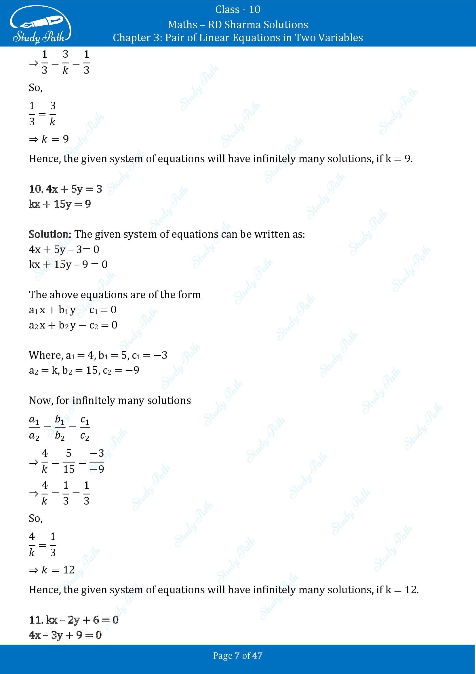 RD Sharma Solutions Class 10 Chapter 3 Pair of Linear Equations in Two Variables Exercise 3.5 00007