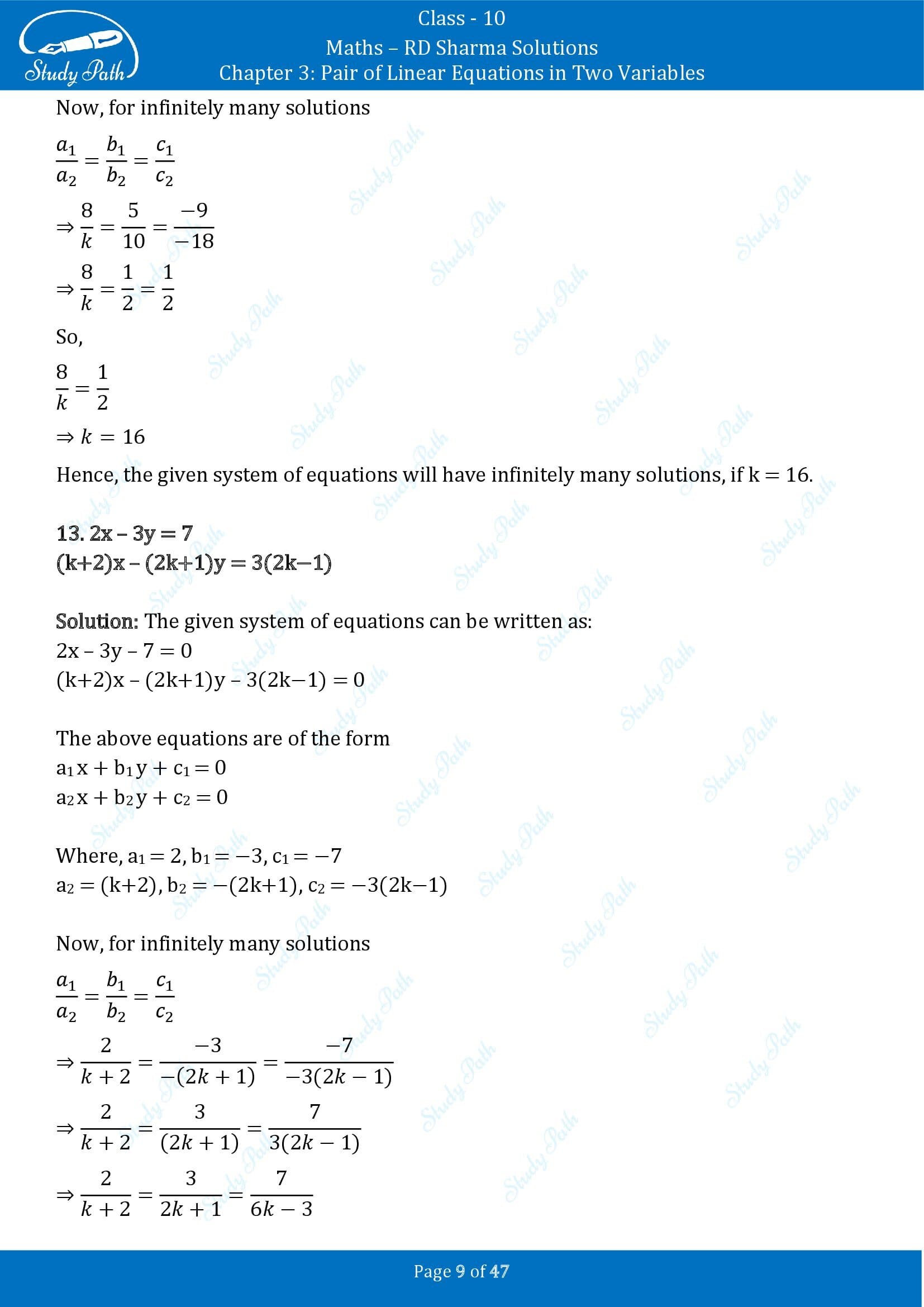RD Sharma Solutions Class 10 Chapter 3 Pair of Linear Equations in Two Variables Exercise 3.5 00009
