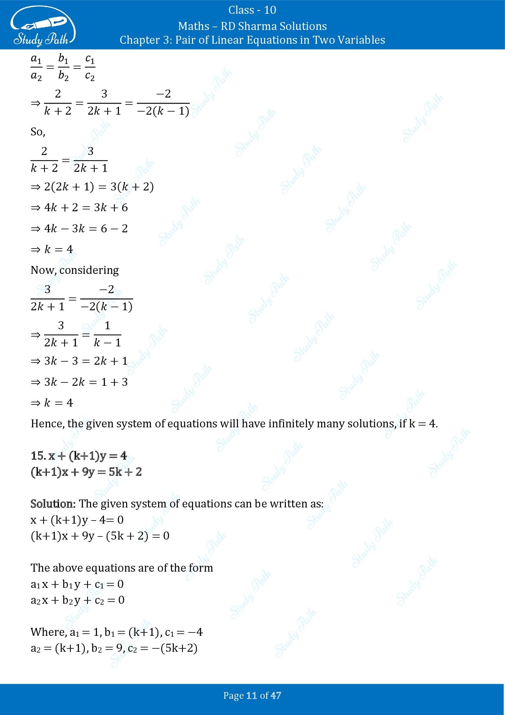 RD Sharma Solutions Class 10 Chapter 3 Pair of Linear Equations in Two Variables Exercise 3.5 00011