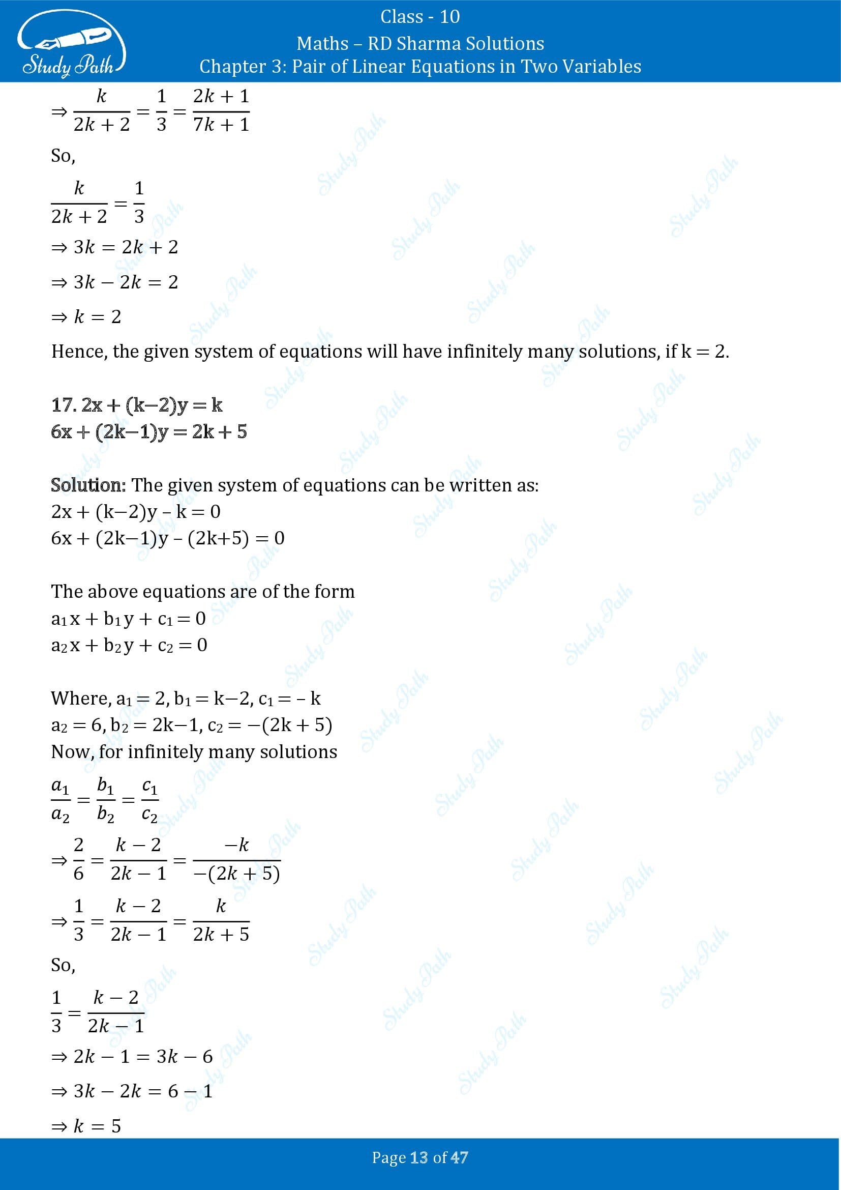 RD Sharma Solutions Class 10 Chapter 3 Pair of Linear Equations in Two Variables Exercise 3.5 00013