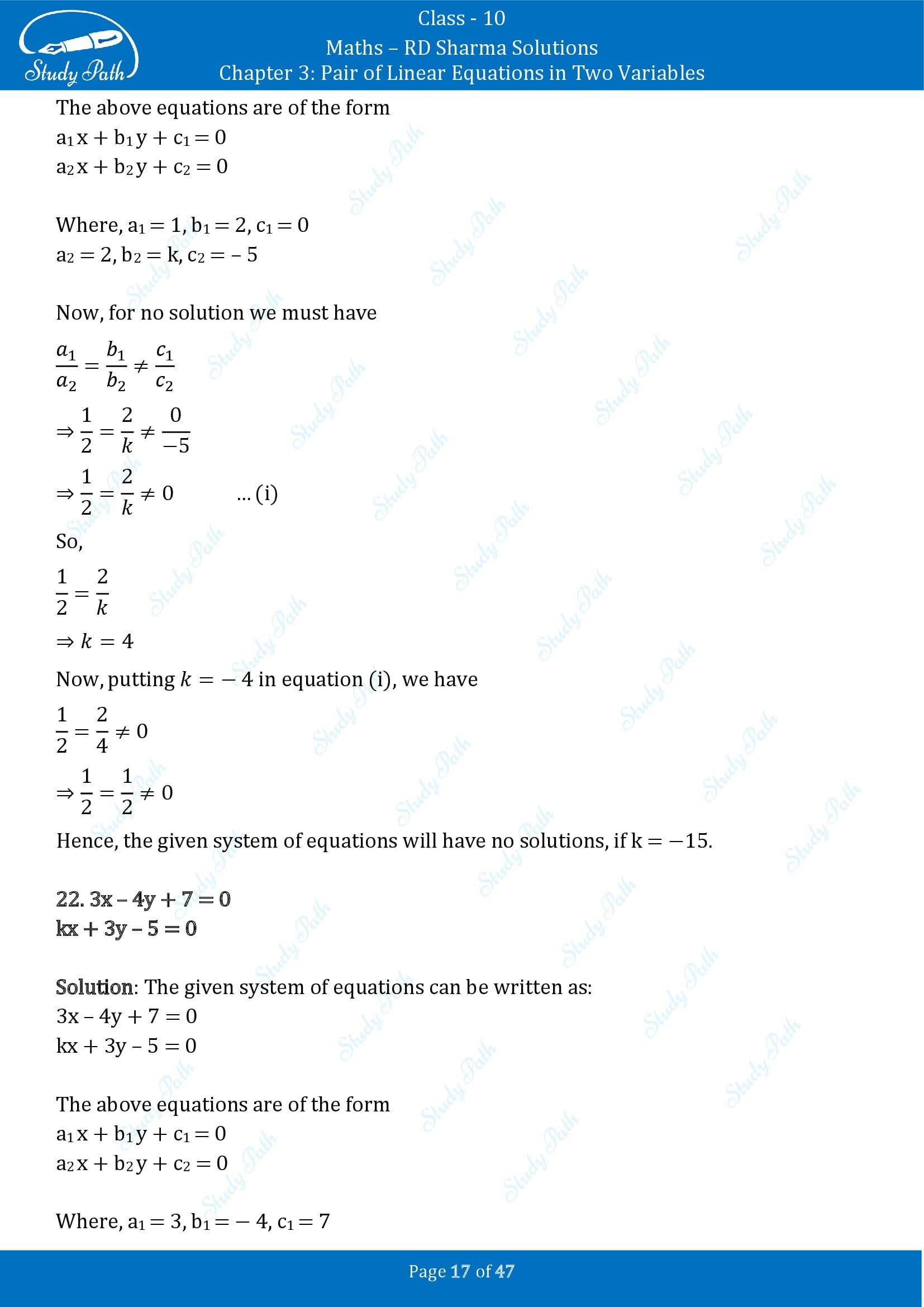RD Sharma Solutions Class 10 Chapter 3 Pair of Linear Equations in Two Variables Exercise 3.5 00017