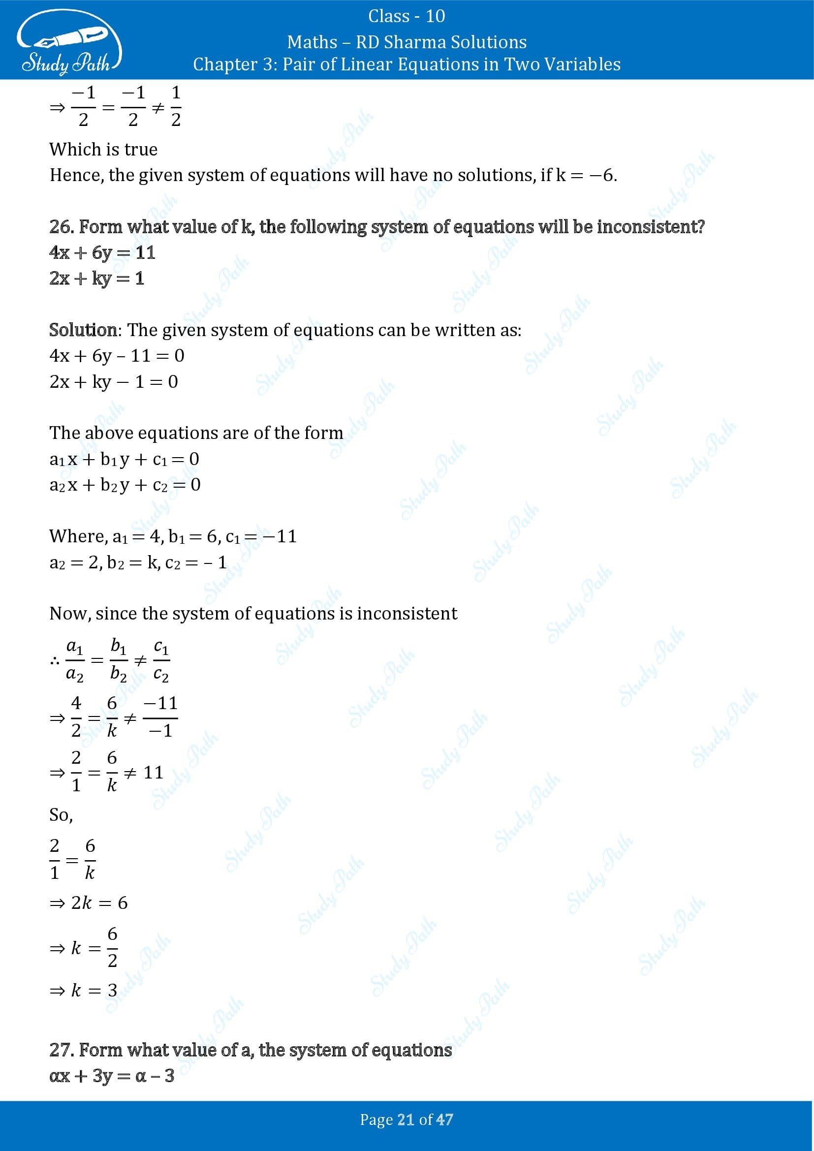 RD Sharma Solutions Class 10 Chapter 3 Pair of Linear Equations in Two Variables Exercise 3.5 00021