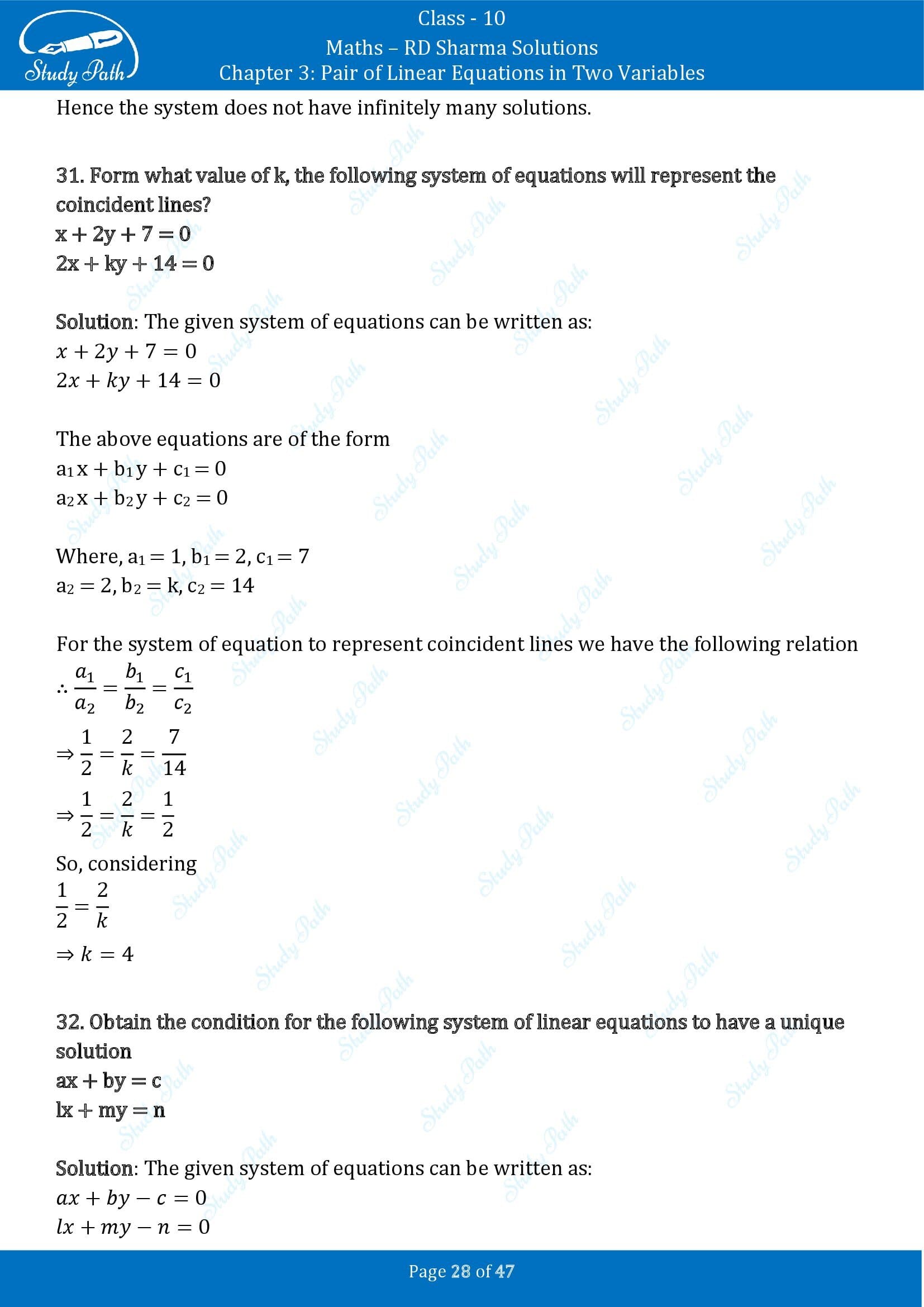 RD Sharma Solutions Class 10 Chapter 3 Pair of Linear Equations in Two Variables Exercise 3.5 00028