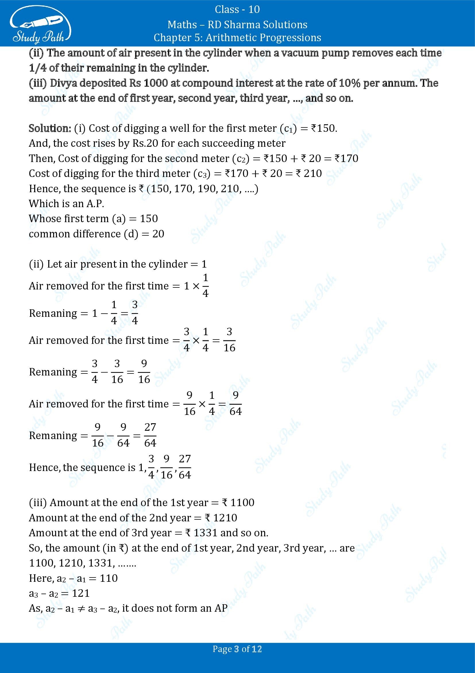 RD Sharma Solutions Class 10 Chapter 5 Arithmetic Progressions Exercise 5.3 00003