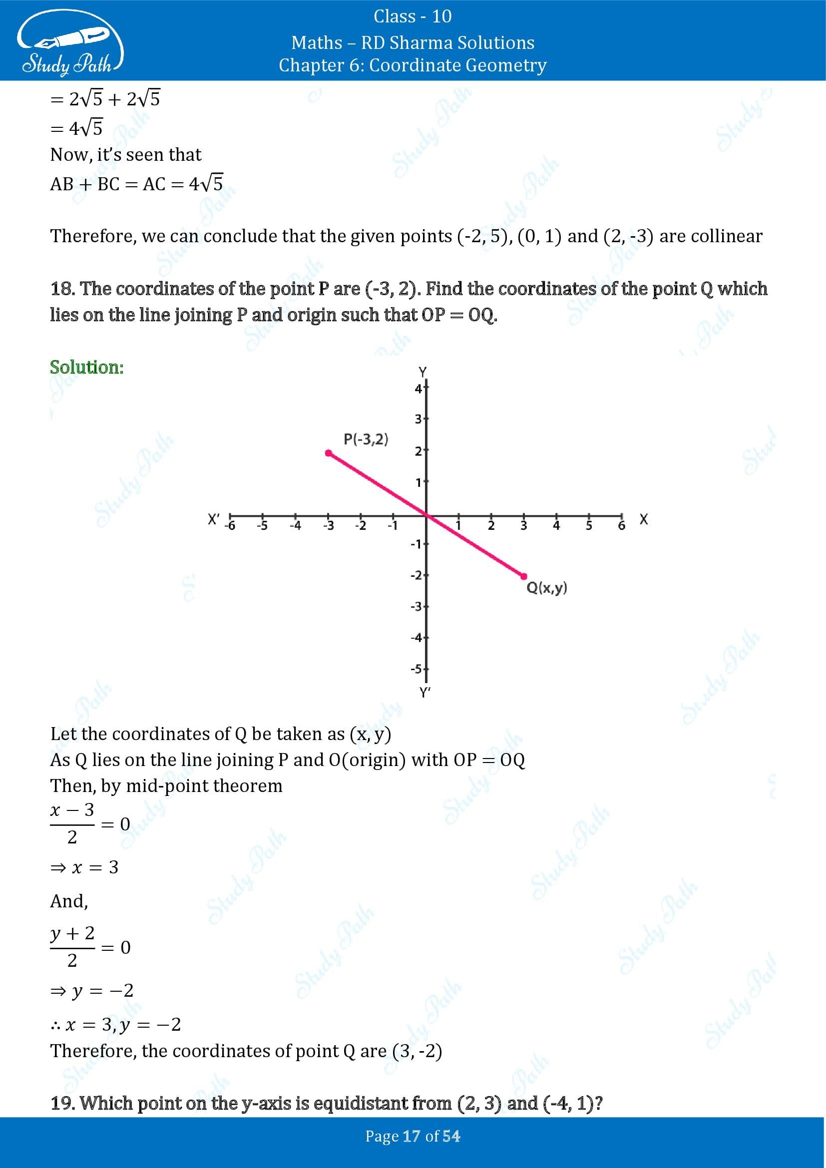 RD Sharma Solutions Class 10 Chapter 6 Coordinate Geometry Exercise 6.2 0017