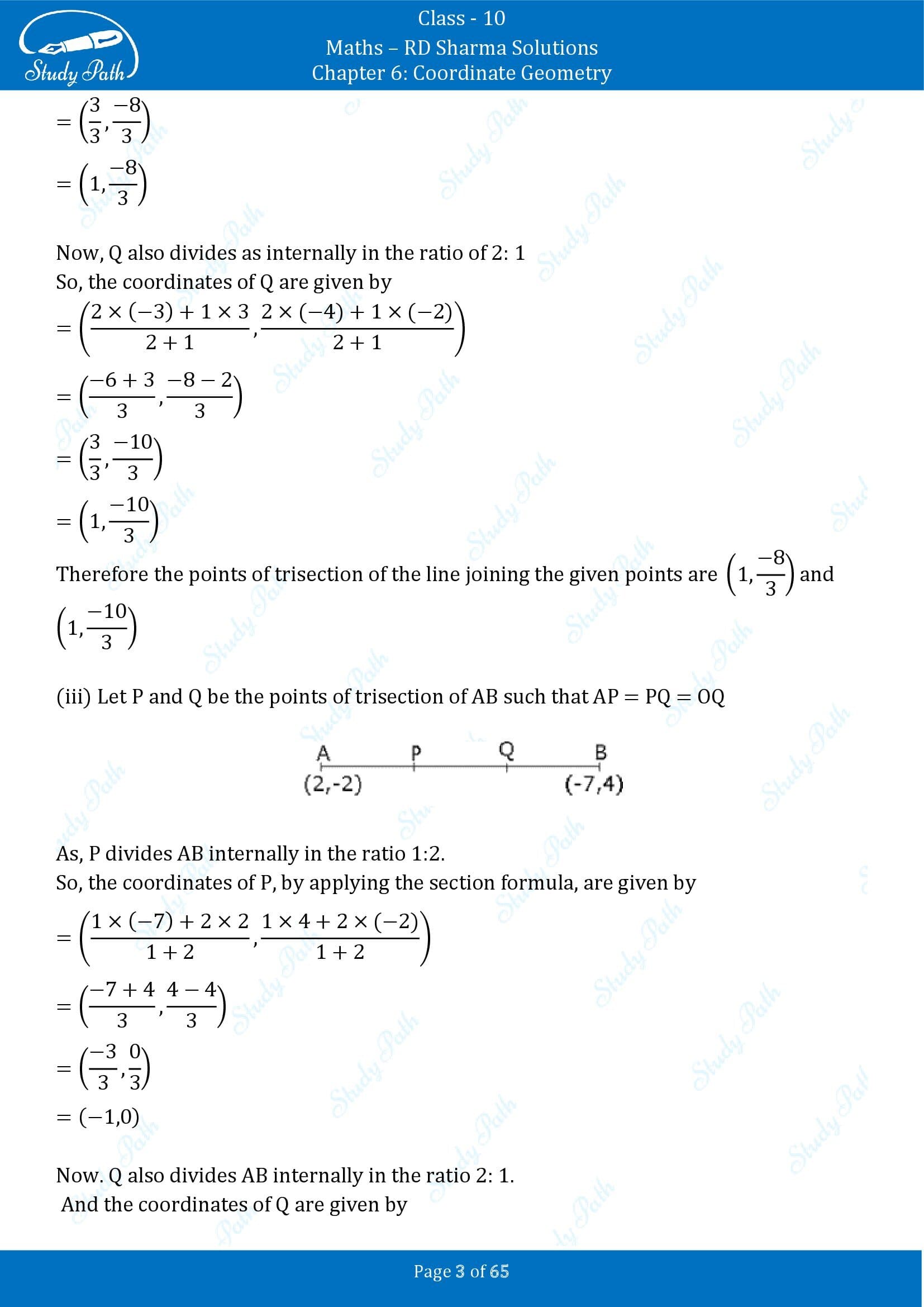 RD Sharma Solutions Class 10 Chapter 6 Coordinate Geometry Exercise 6.3 00003