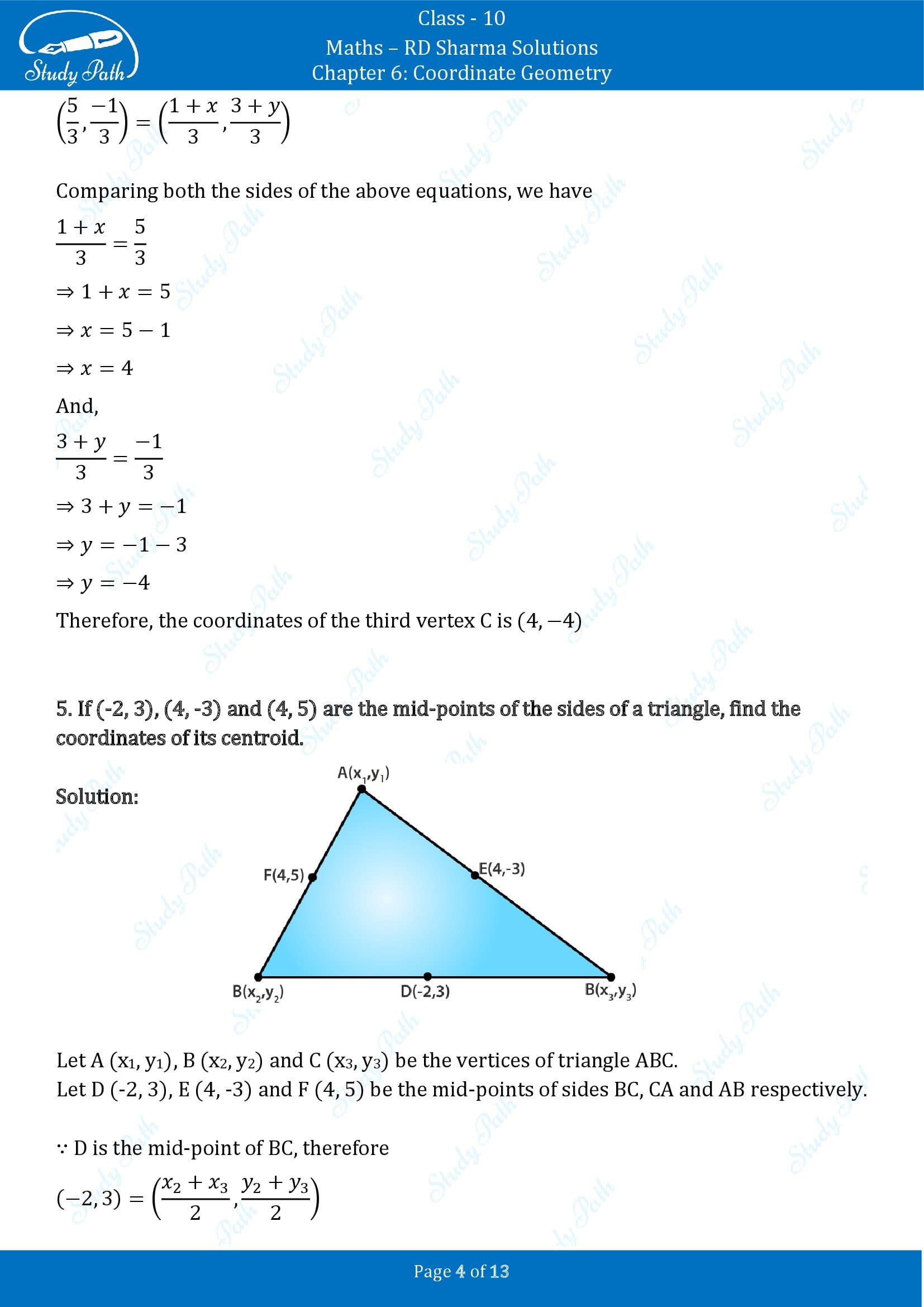 RD Sharma Solutions Class 10 Chapter 6 Coordinate Geometry Exercise 6.4 00004