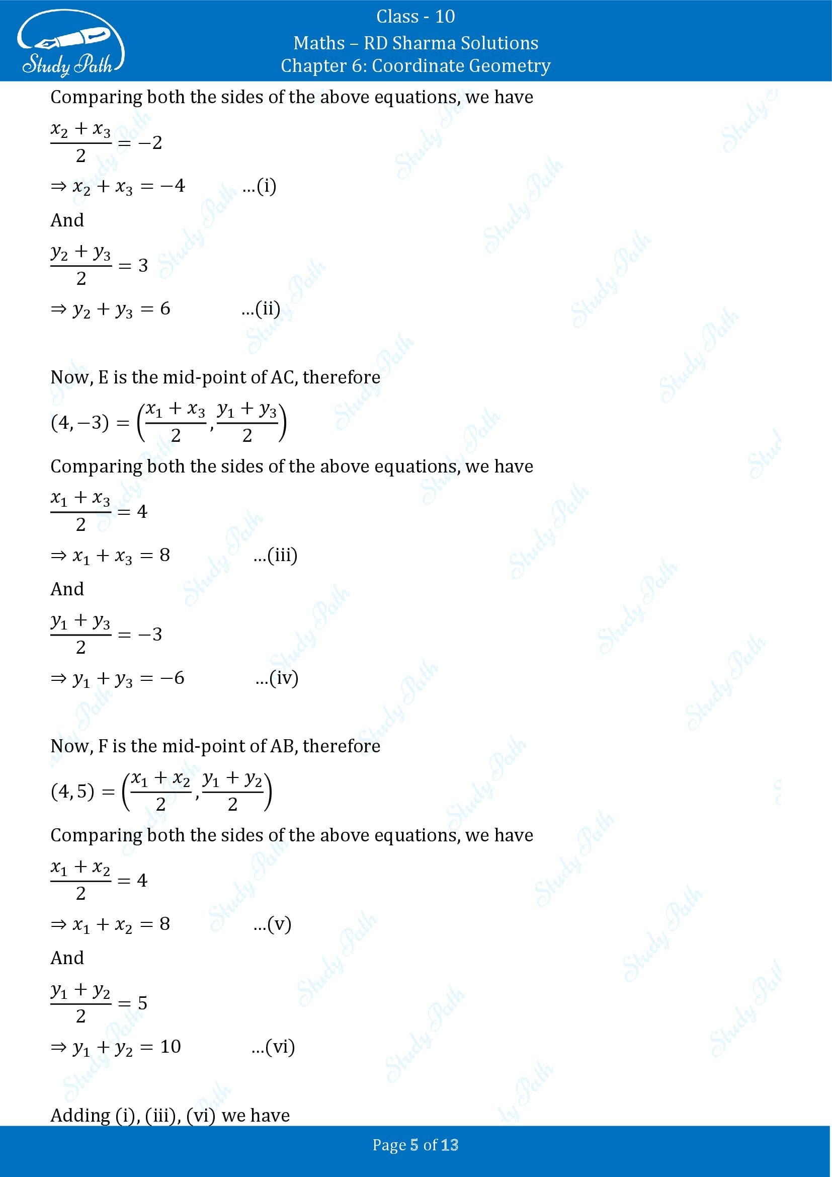 RD Sharma Solutions Class 10 Chapter 6 Coordinate Geometry Exercise 6.4 00005