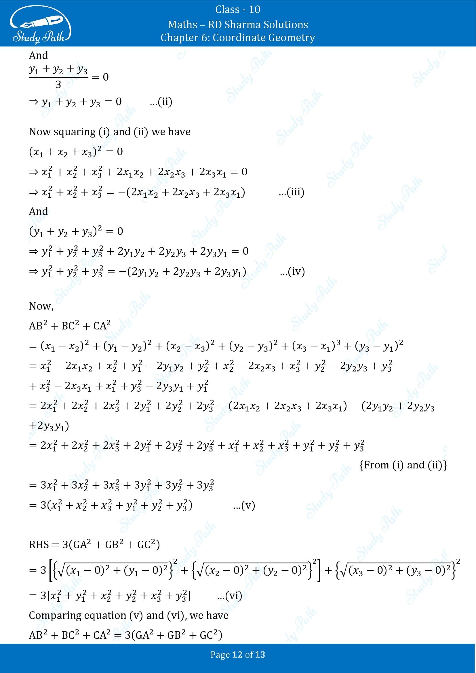 RD Sharma Solutions Class 10 Chapter 6 Coordinate Geometry Exercise 6.4 00012