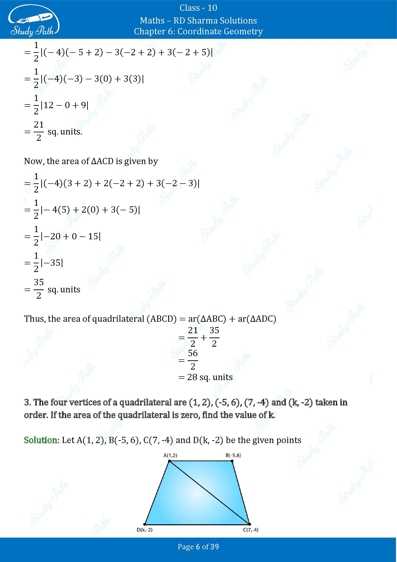 RD Sharma Solutions Class 10 Chapter 6 Coordinate Geometry Exercise 6.5 0006