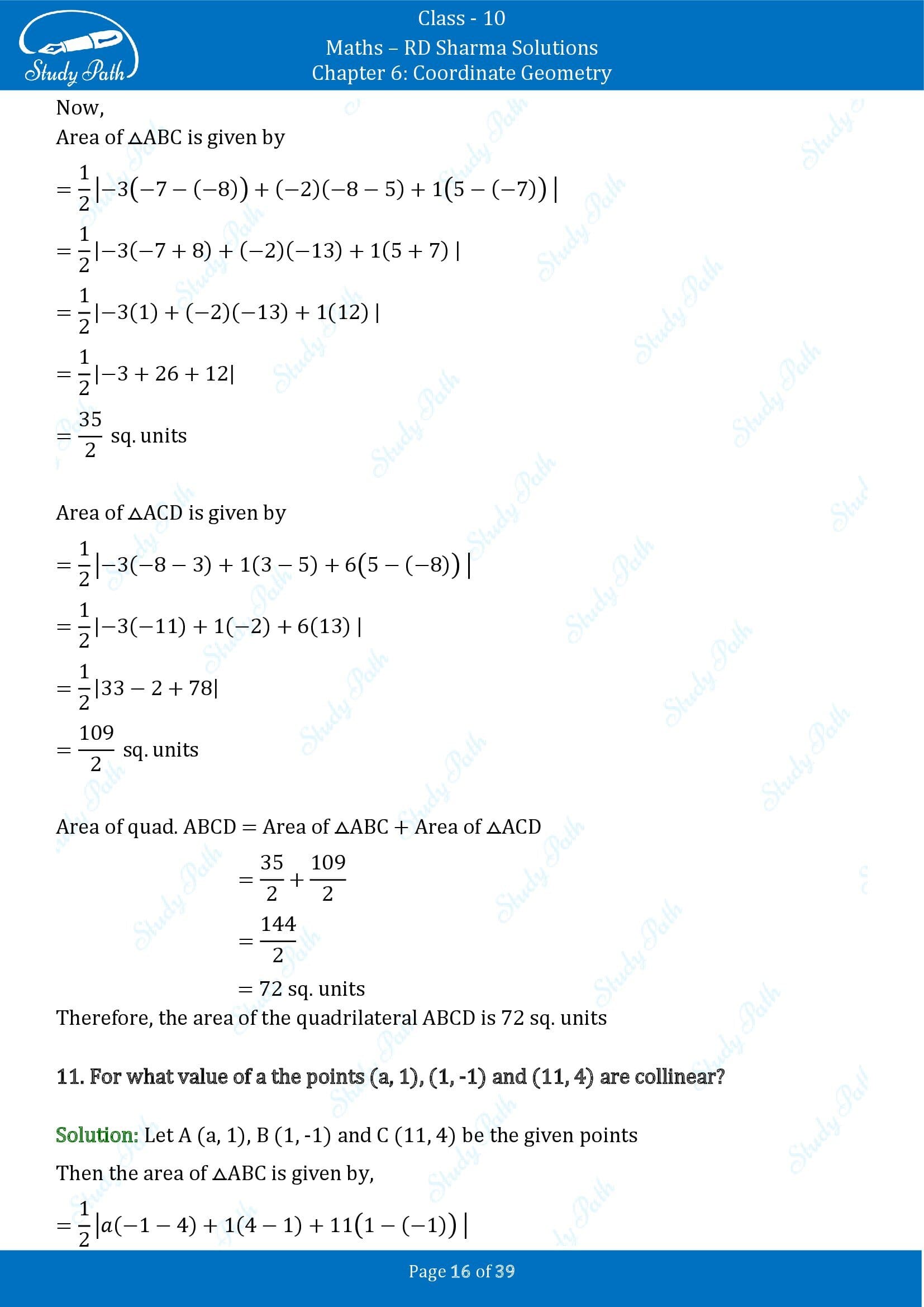 RD Sharma Solutions Class 10 Chapter 6 Coordinate Geometry Exercise 6.5 0016