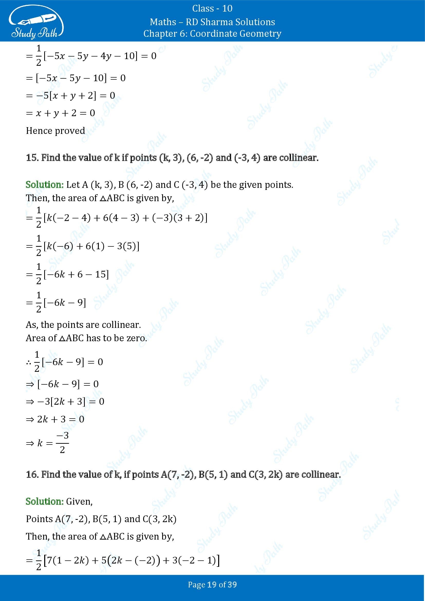 RD Sharma Solutions Class 10 Chapter 6 Coordinate Geometry Exercise 6.5 0019