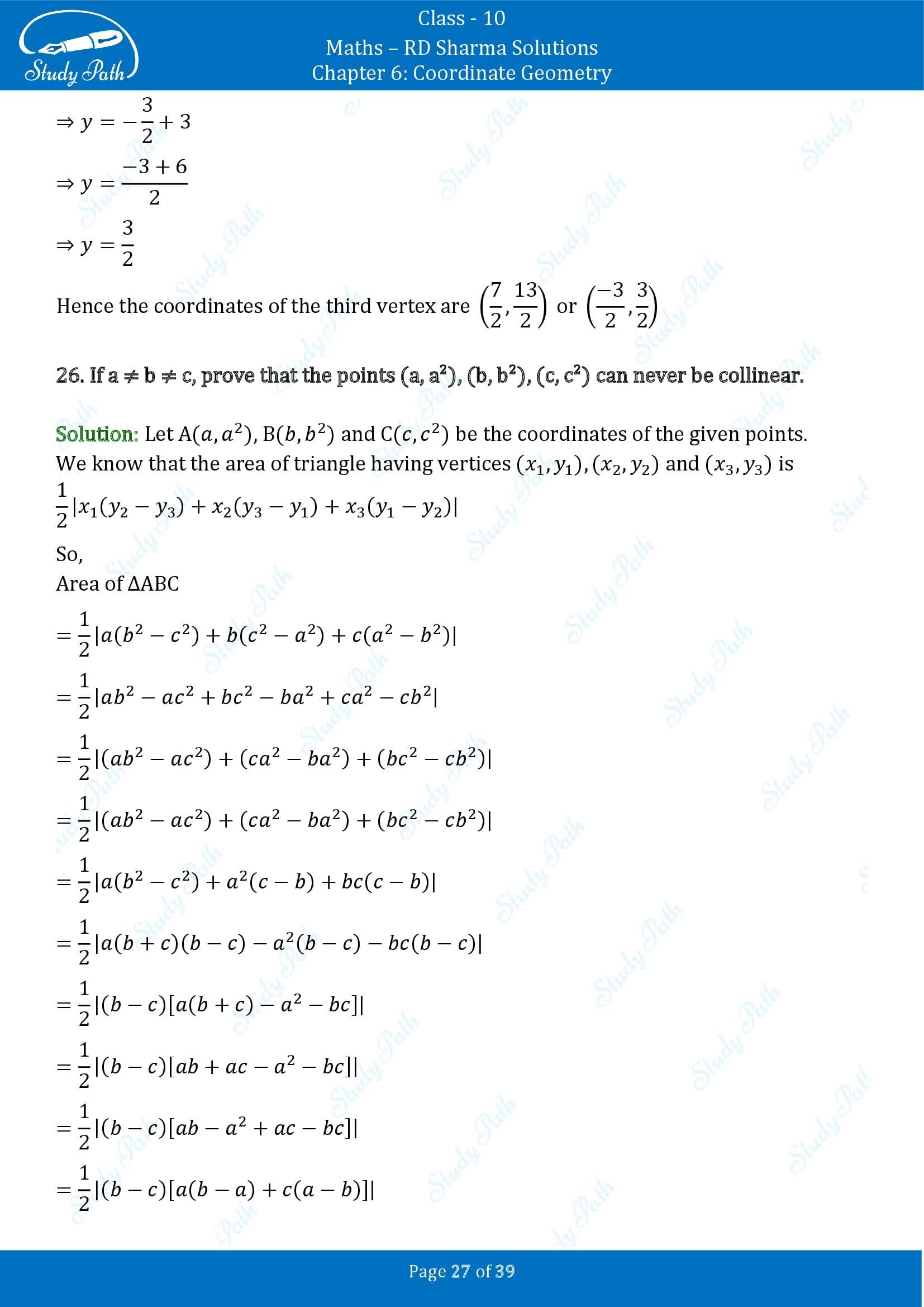 RD Sharma Solutions Class 10 Chapter 6 Coordinate Geometry Exercise 6.5 0027