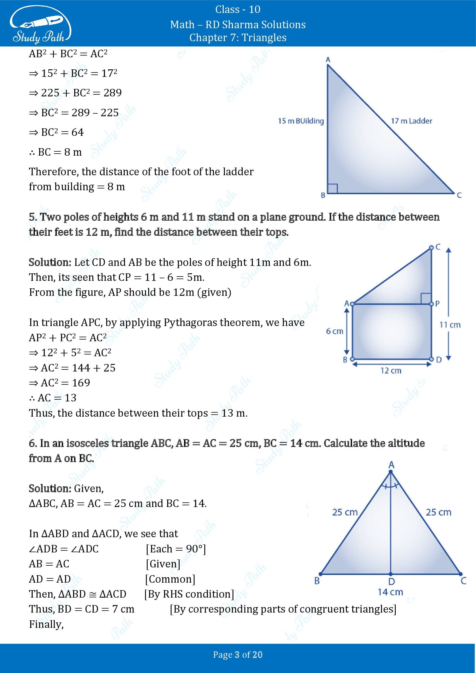 RD Sharma Solutions Class 10 Chapter 7 Triangles Exercise 7.7 00003