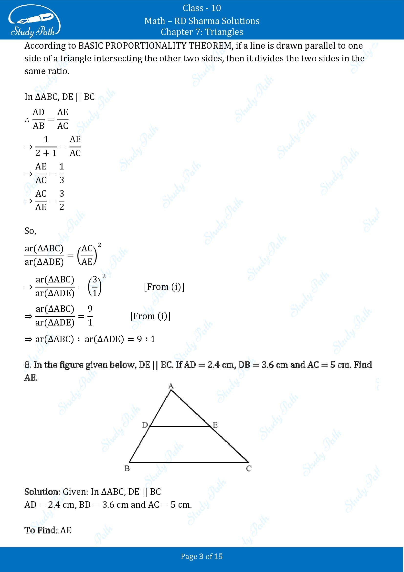RD Sharma Solutions Class 10 Chapter 7 Triangles Very Short Answer Type Questions VSAQs 00003
