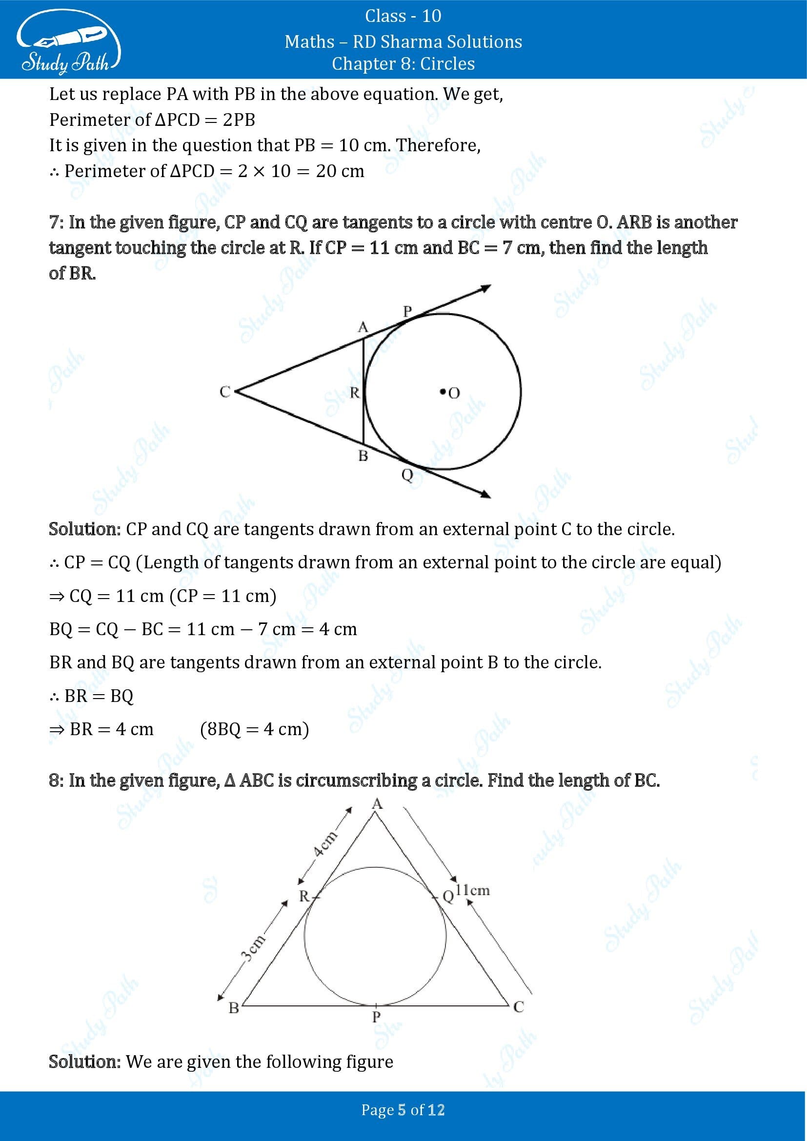 RD Sharma Solutions Class 10 Chapter 8 Circles Very Short Answer Type Questions VSAQs 00005