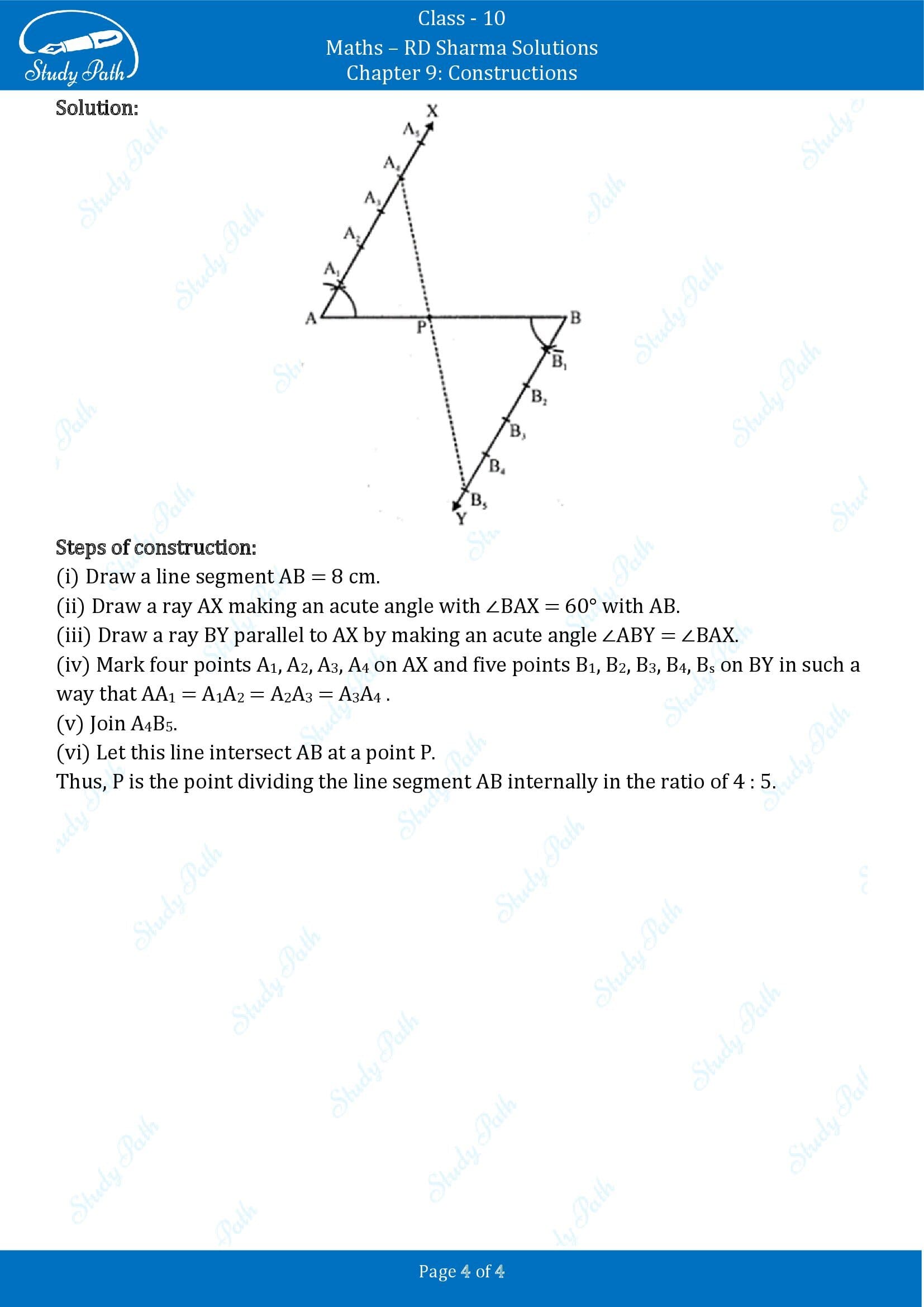 RD Sharma Solutions Class 10 Chapter 9 Constructions Exercise 9.1 00004
