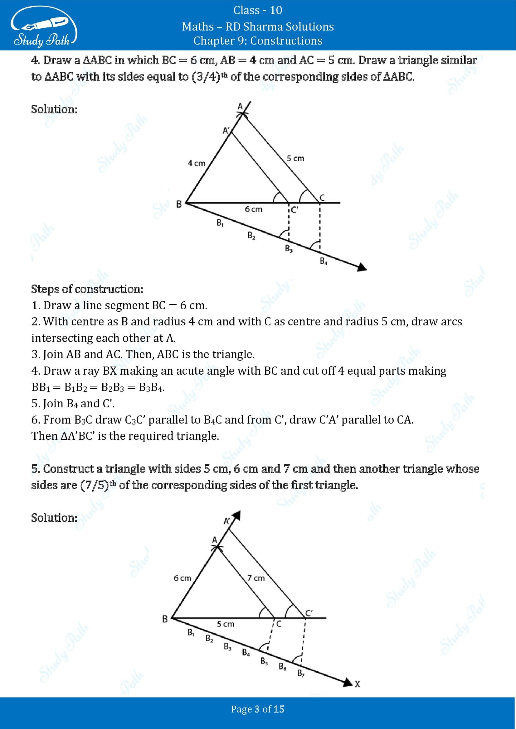 RD Sharma Solutions Class 10 Chapter 9 Constructions Exercise 9.2 00003
