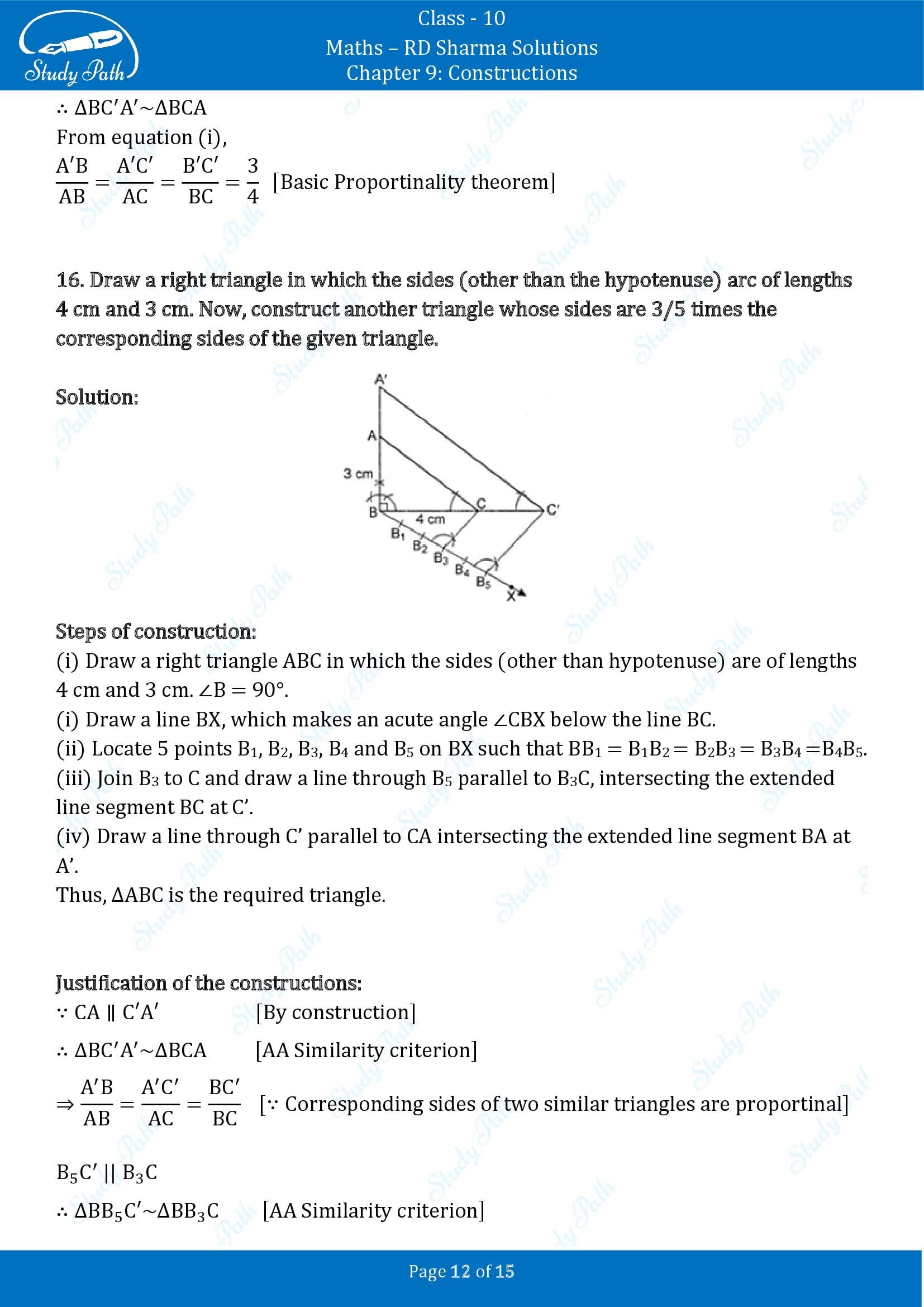 RD Sharma Solutions Class 10 Chapter 9 Constructions Exercise 9.2 00012