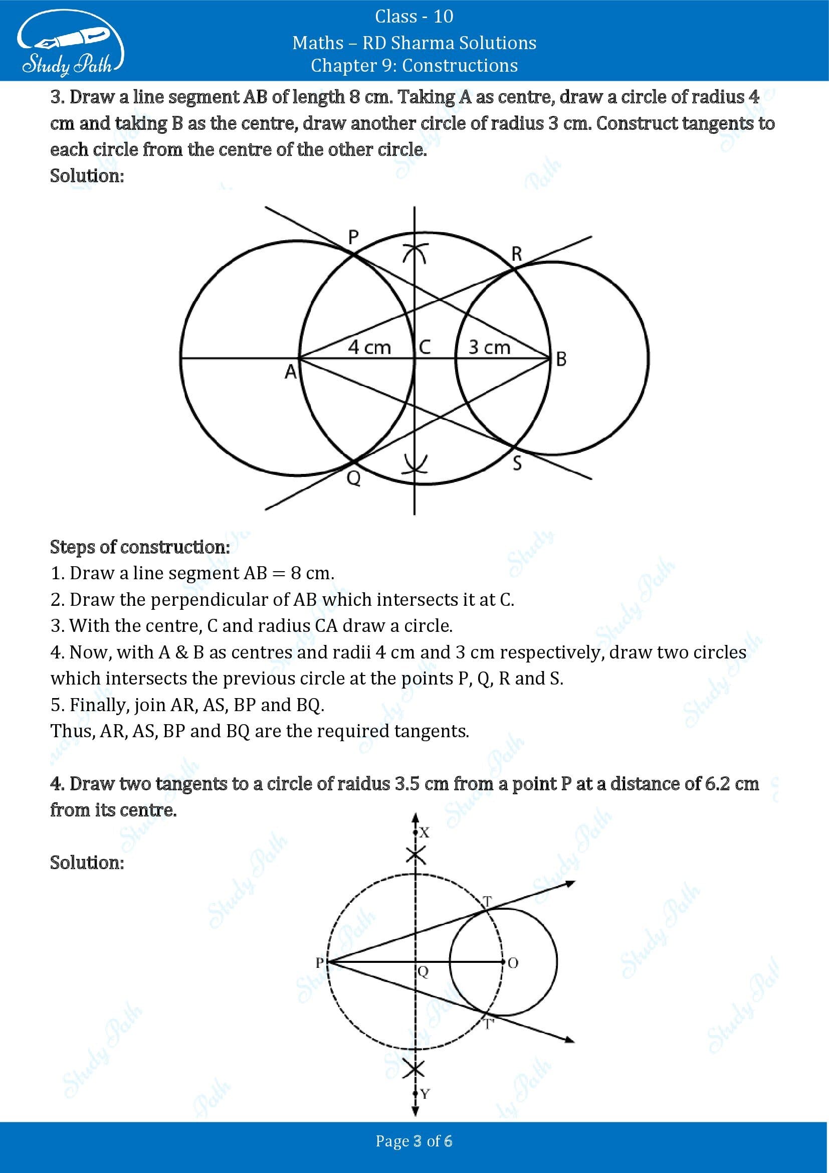 RD Sharma Solutions Class 10 Chapter 9 Constructions Exercise 9.3 00003