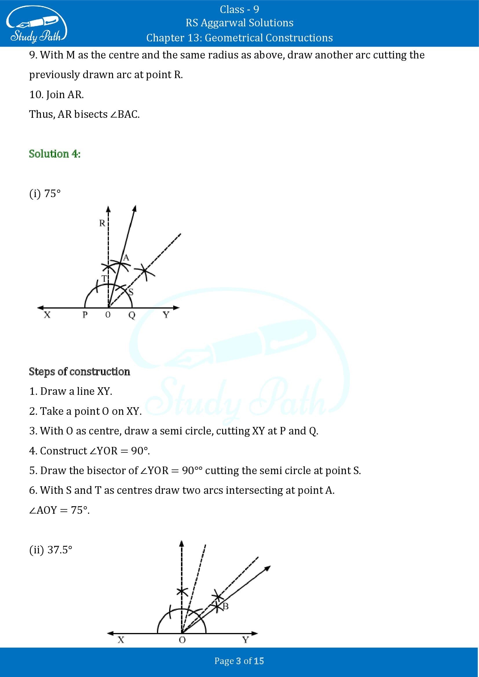 RS Aggarwal Solutions Class 9 Chapter 13 Geometrical Constructions 03