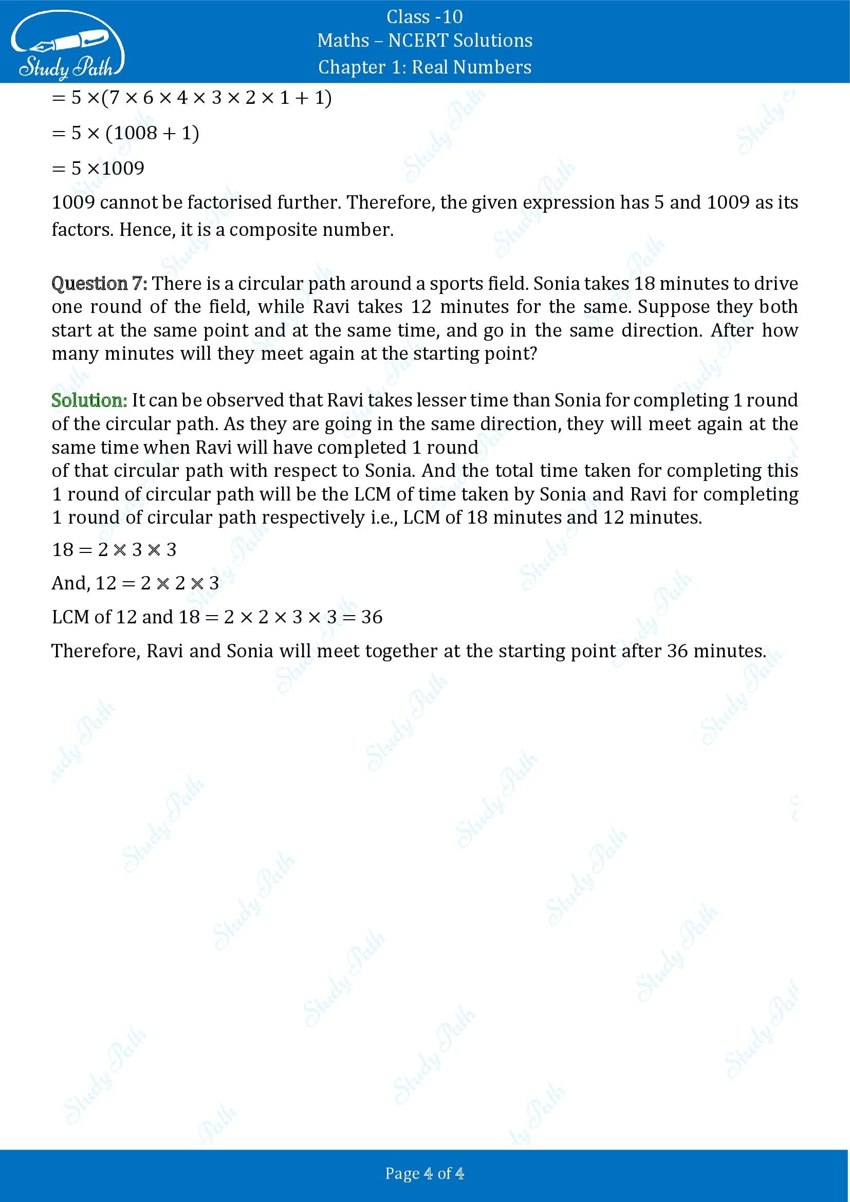 NCERT Solutions for Class 10 Maths Chapter 1 Real Numbers Exercise 1.2 00004