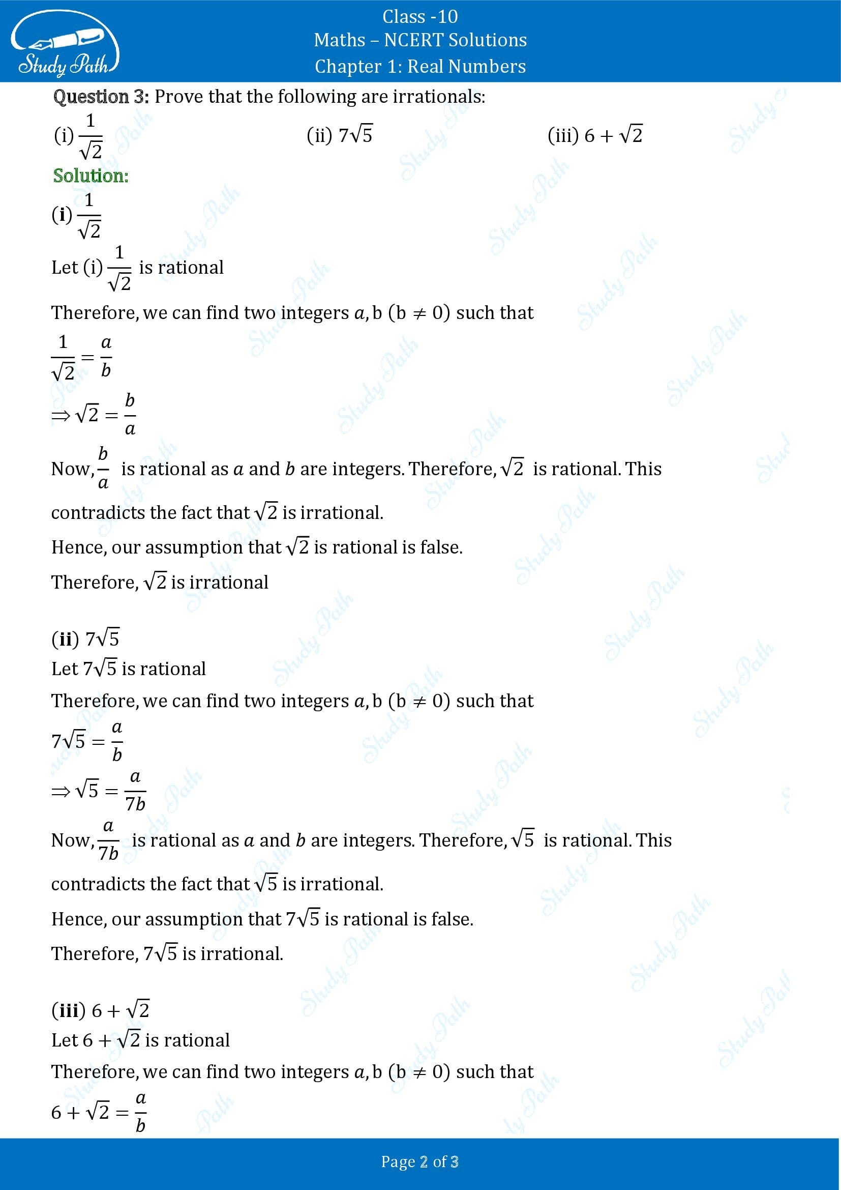 NCERT Solutions for Class 10 Maths Chapter 1 Real Numbers Exercise 1.3 00002