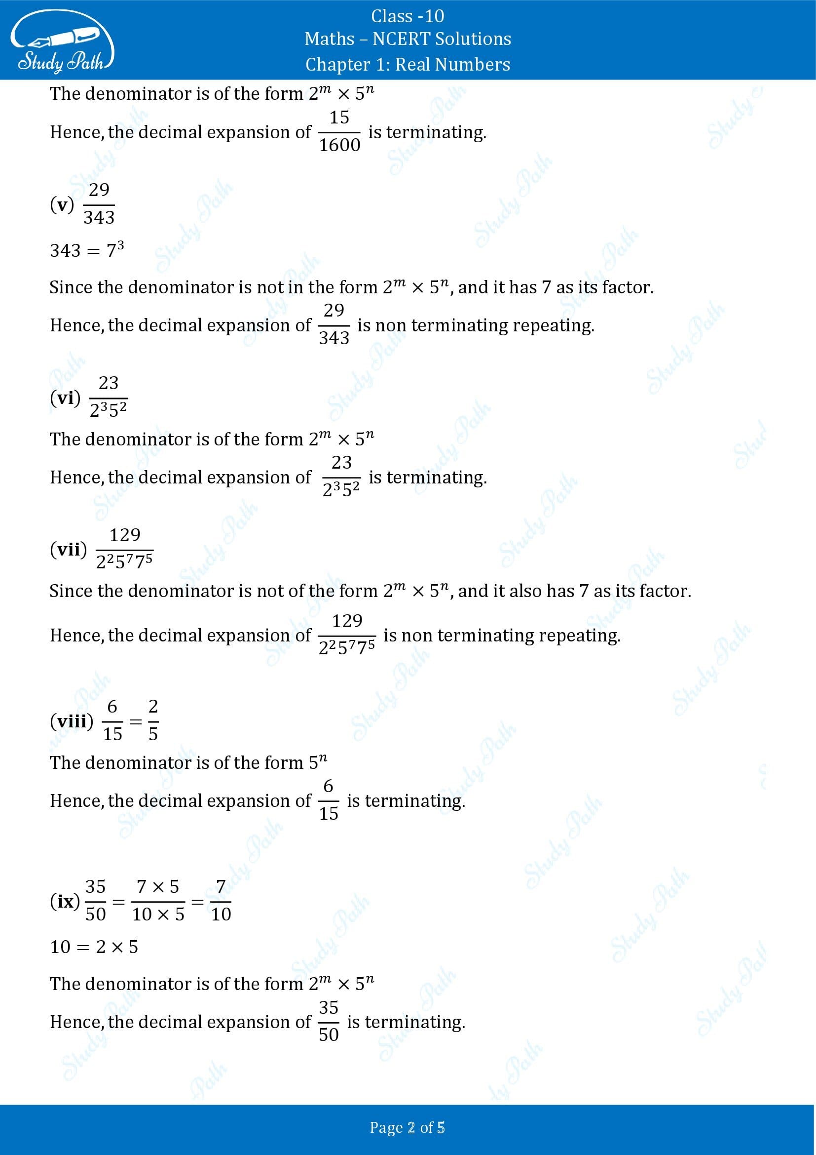NCERT Solutions for Class 10 Maths Chapter 1 Real Numbers Exercise 1.4 00002