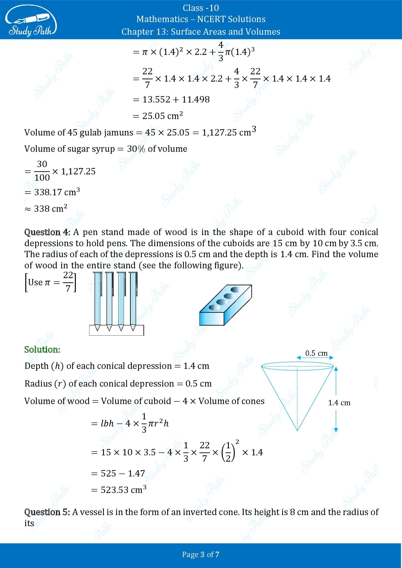 NCERT Solutions for Class 10 Maths Chapter 13 Surface Areas and Volumes Exercise 13.2 00003