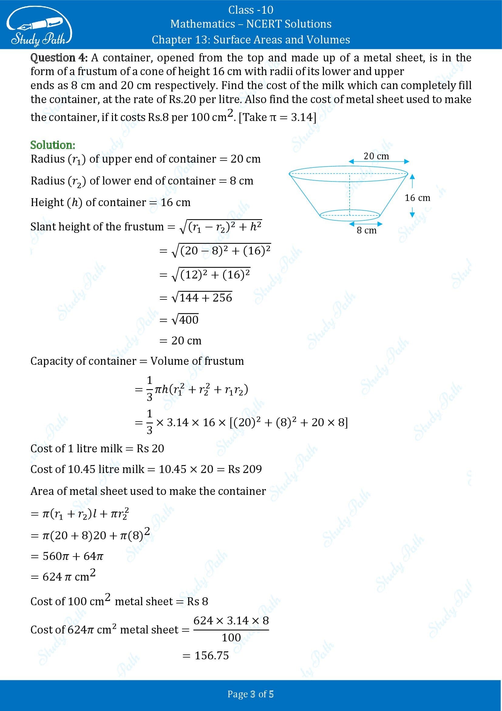 NCERT Solutions for Class 10 Maths Chapter 13 Surface Areas and Volumes Exercise 13.4 00003