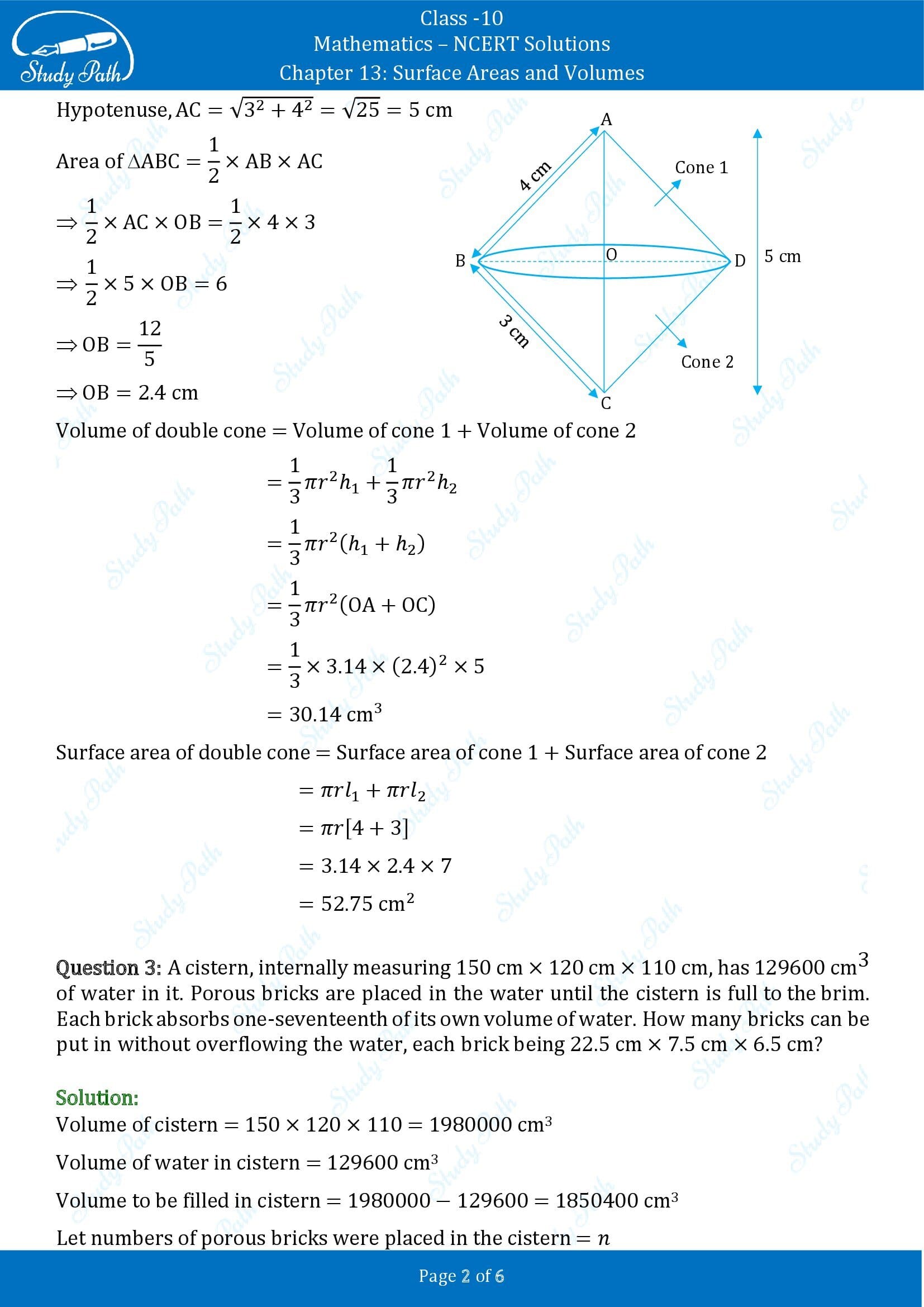 NCERT Solutions for Class 10 Maths Chapter 13 Surface Areas and Volumes Exercise 13.5 00002